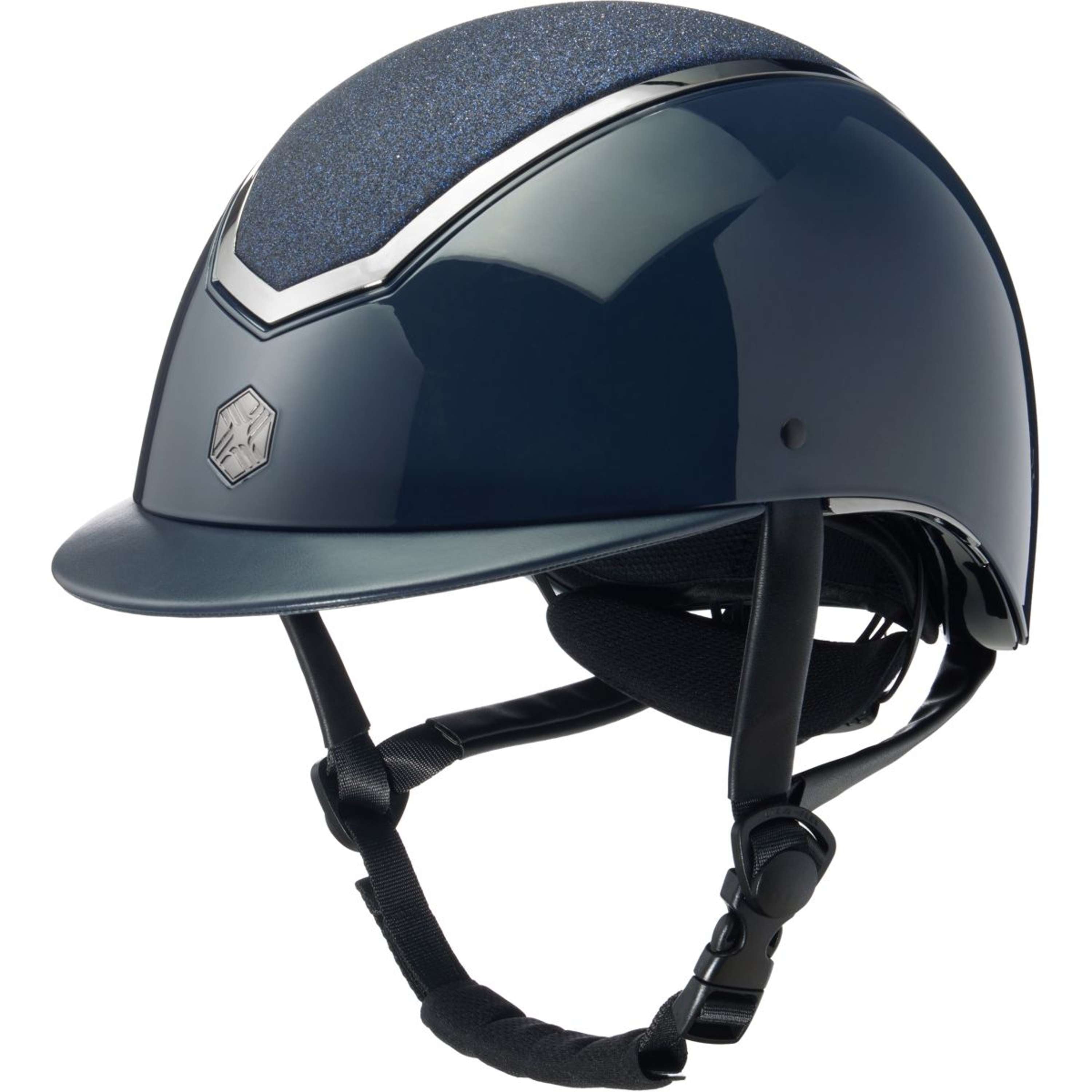 Charles Owen Kask Jeździecki Kylo Sparkly Navy Gloss/Pewter