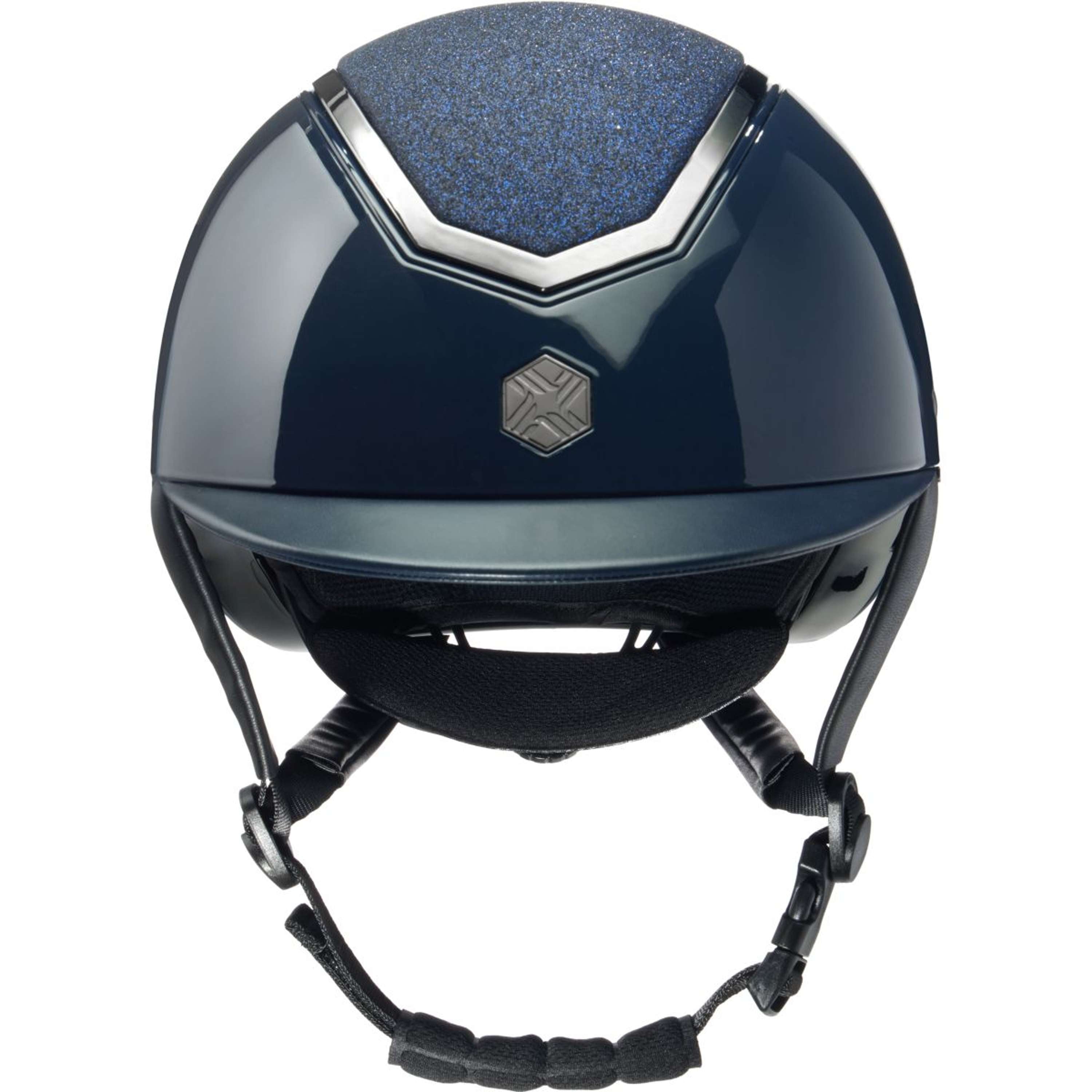 Charles Owen Kask Jeździecki Kylo Sparkly Navy Gloss/Pewter