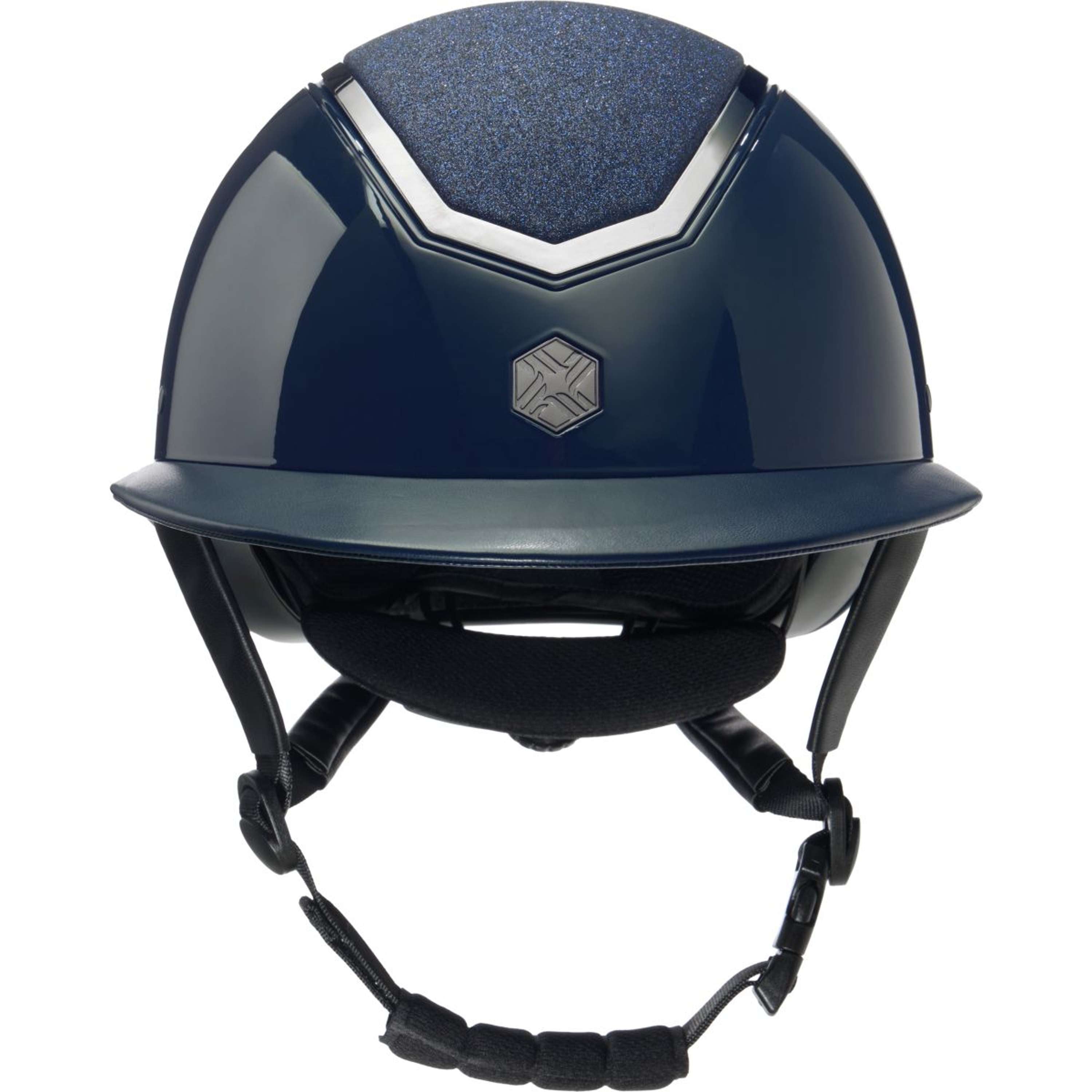 Charles Owen Kask Jeździecki Kylo Sparkly Wide Peak Navy Gloss/Pewter