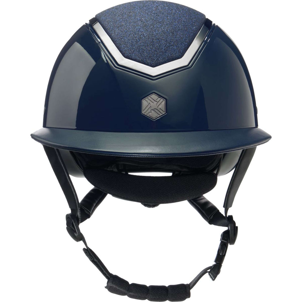 Charles Owen Kask Jeździecki Kylo Sparkly Wide Peak Navy Gloss/Pewter