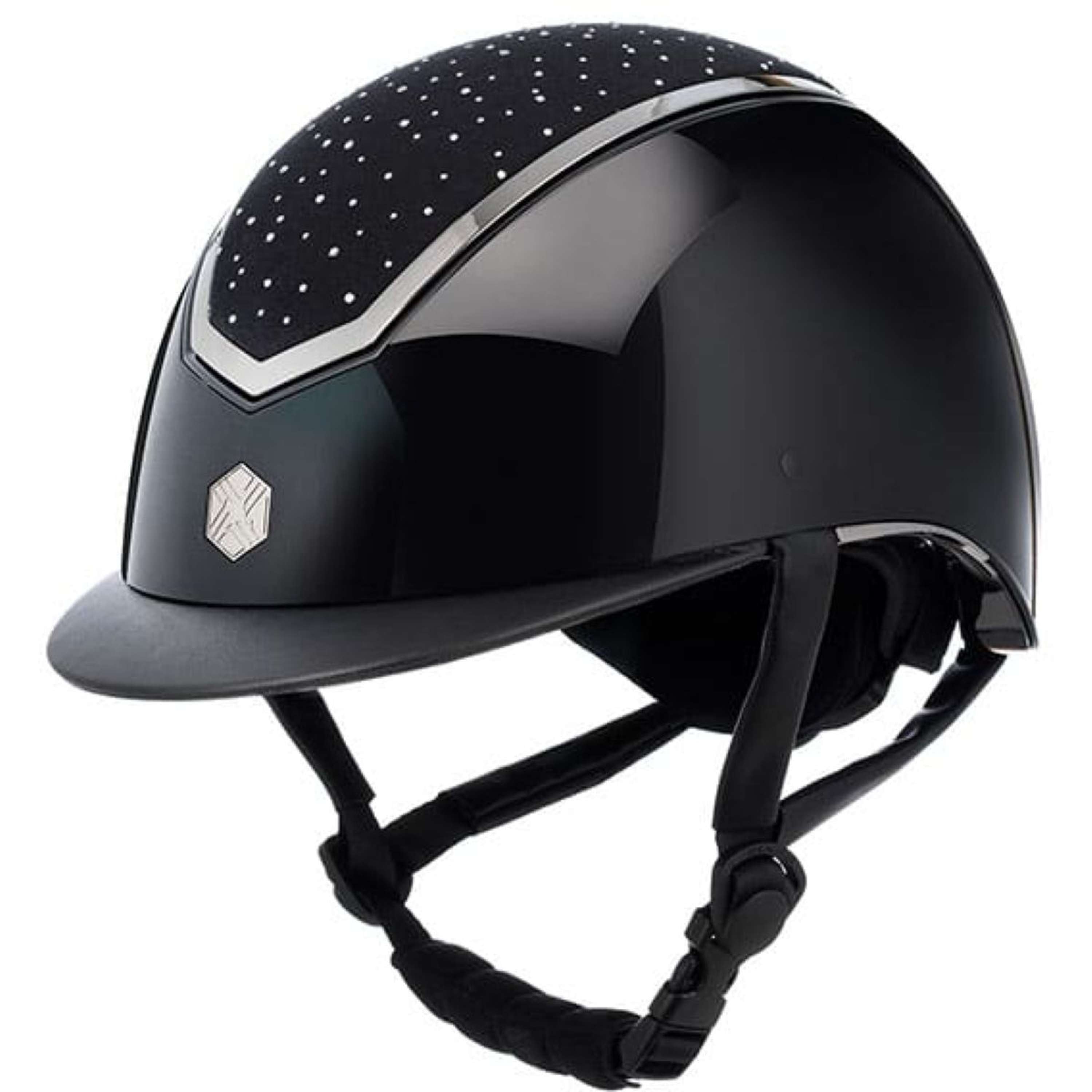 Charles Owen Kask Jeździecki Kylo Crystal Black Gloss/Chrome