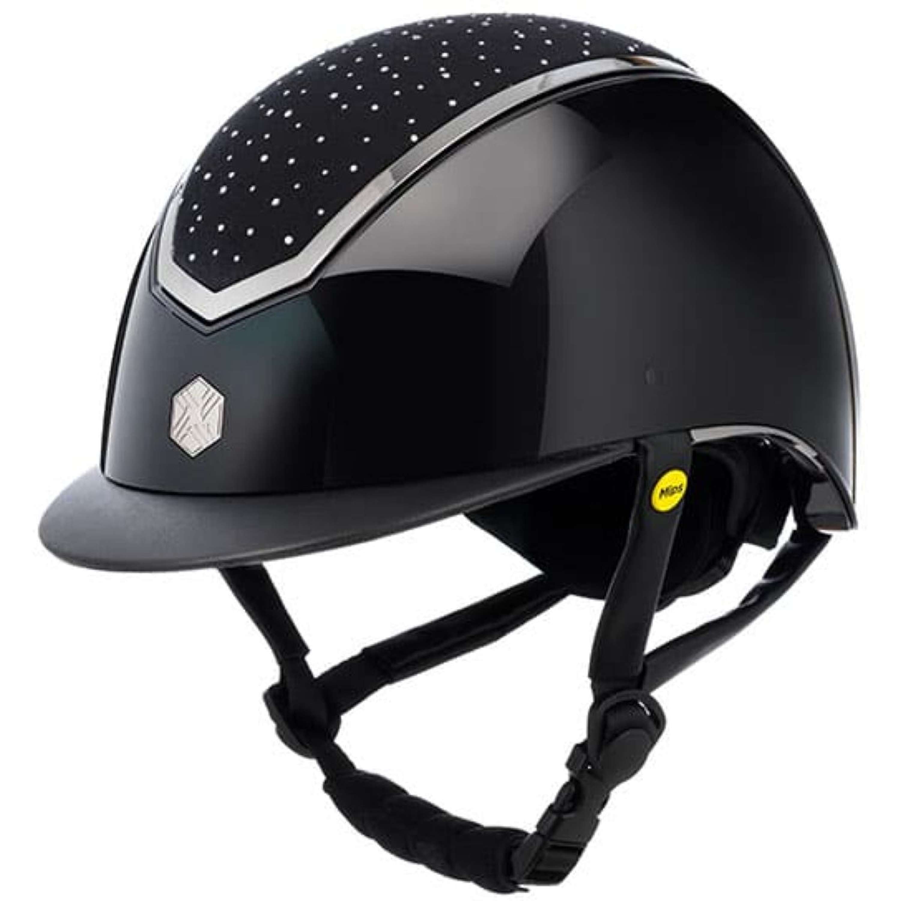 Charles Owen Kask Jeździecki Kylo Crystal MIPS Black Gloss/Chrome