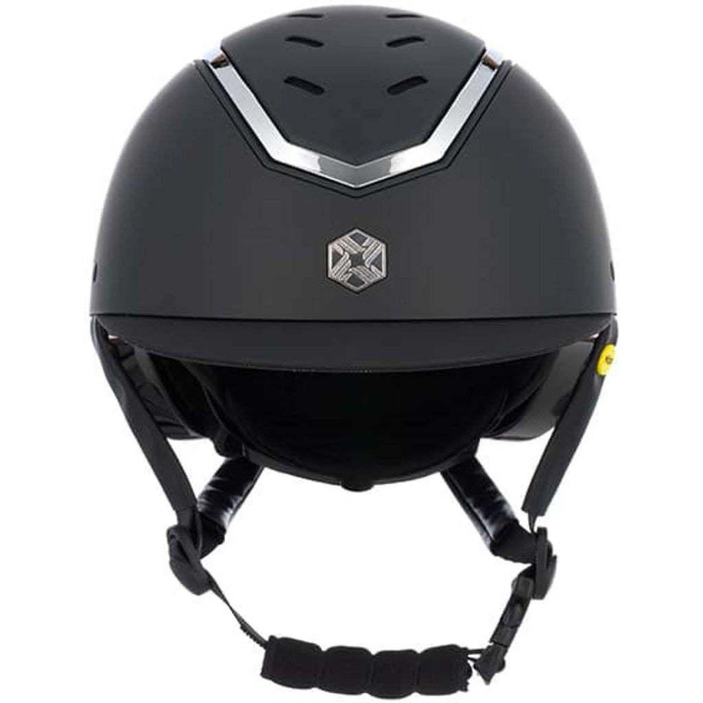 Kask jeździecki Charles Owen Kylo MIPS czarny mat/srebrny