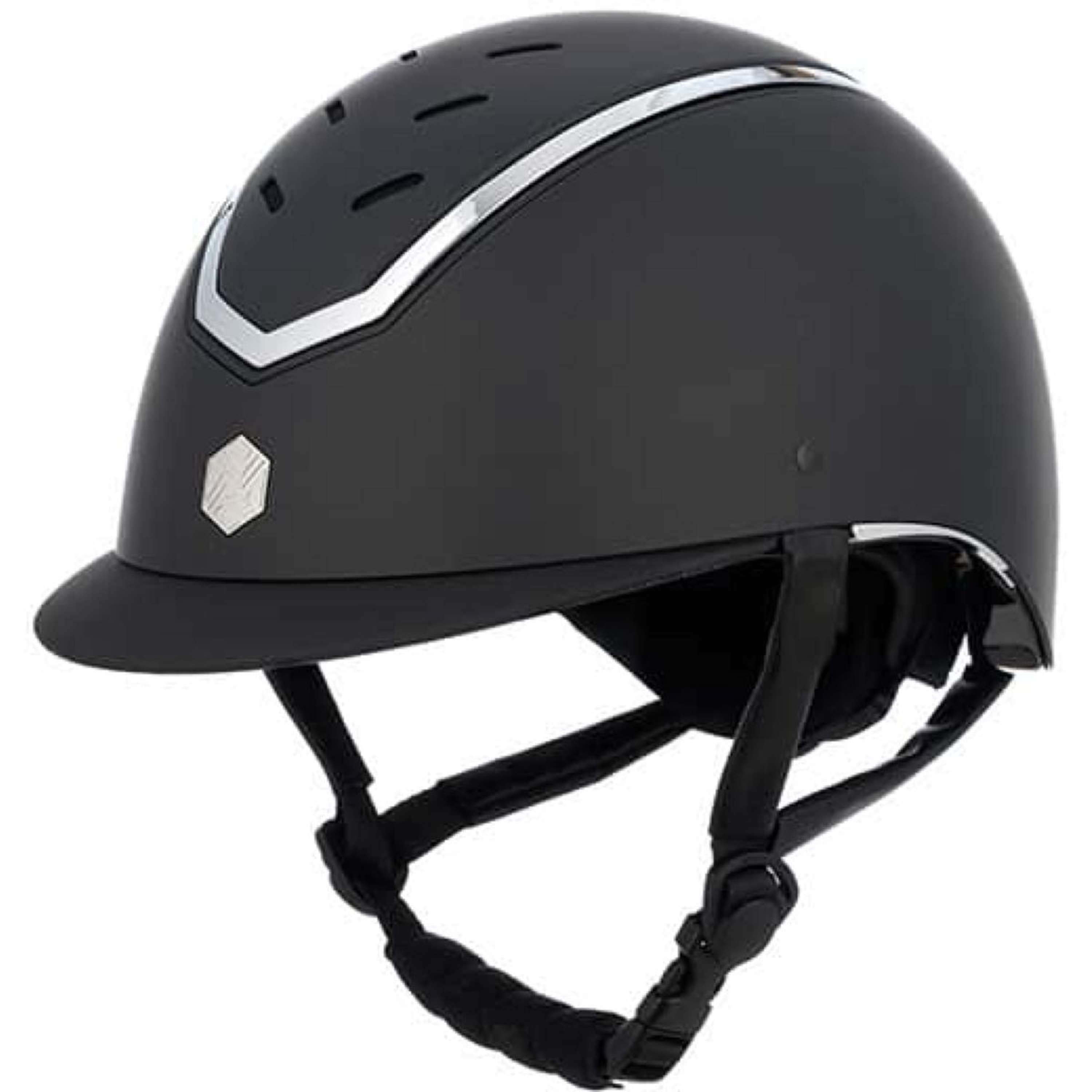 Charles Owen Kask Jeździecki Kylo Black Matte/Silver