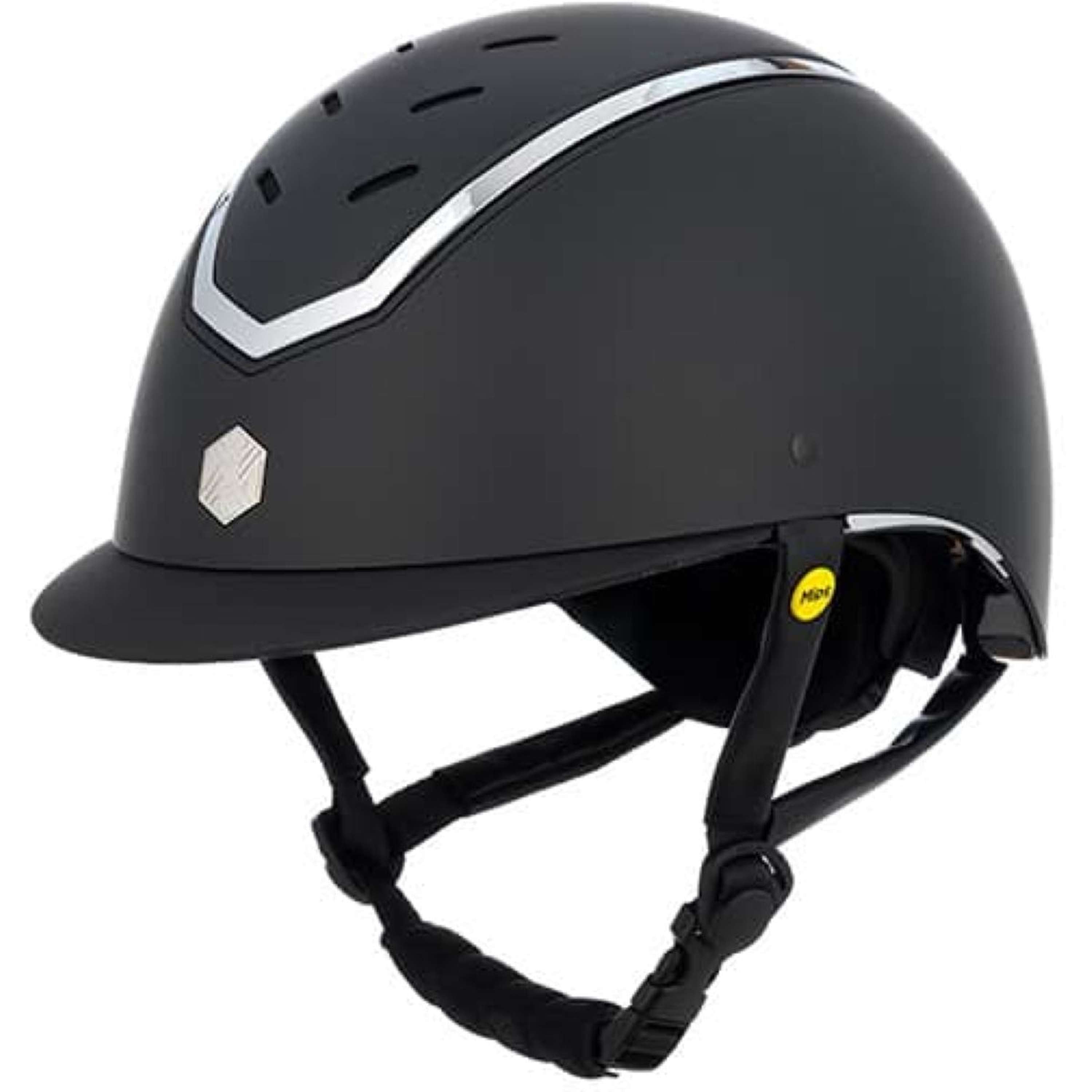 Kask jeździecki Charles Owen Kylo MIPS czarny mat/srebrny