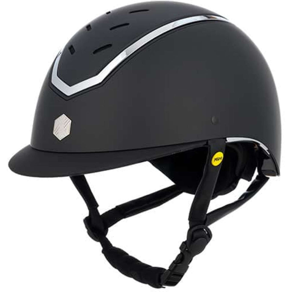 Kask jeździecki Charles Owen Kylo MIPS czarny mat/srebrny