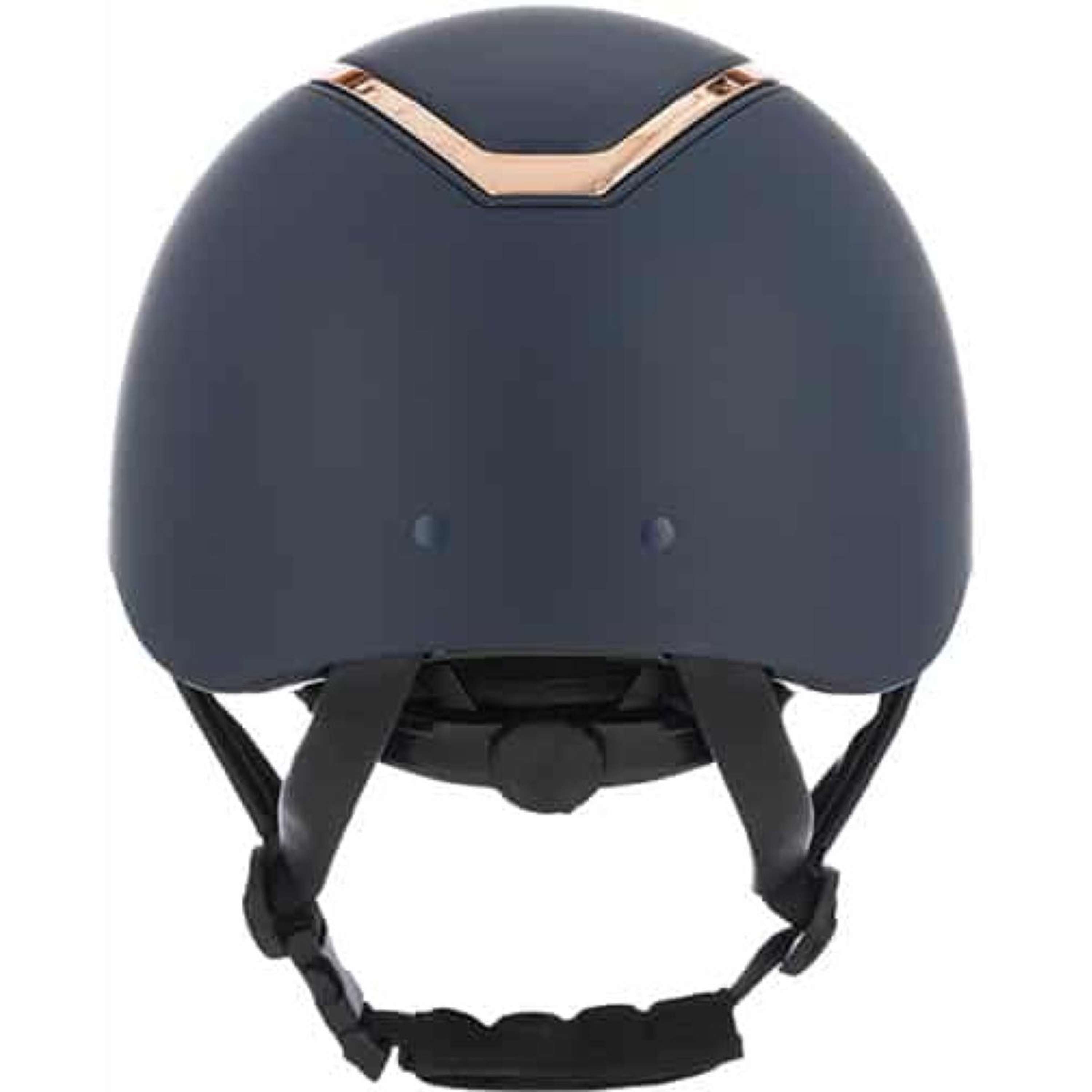 Kask jeździecki Charles Owen Kylo MIPS granatowy matowy/różowe złoto