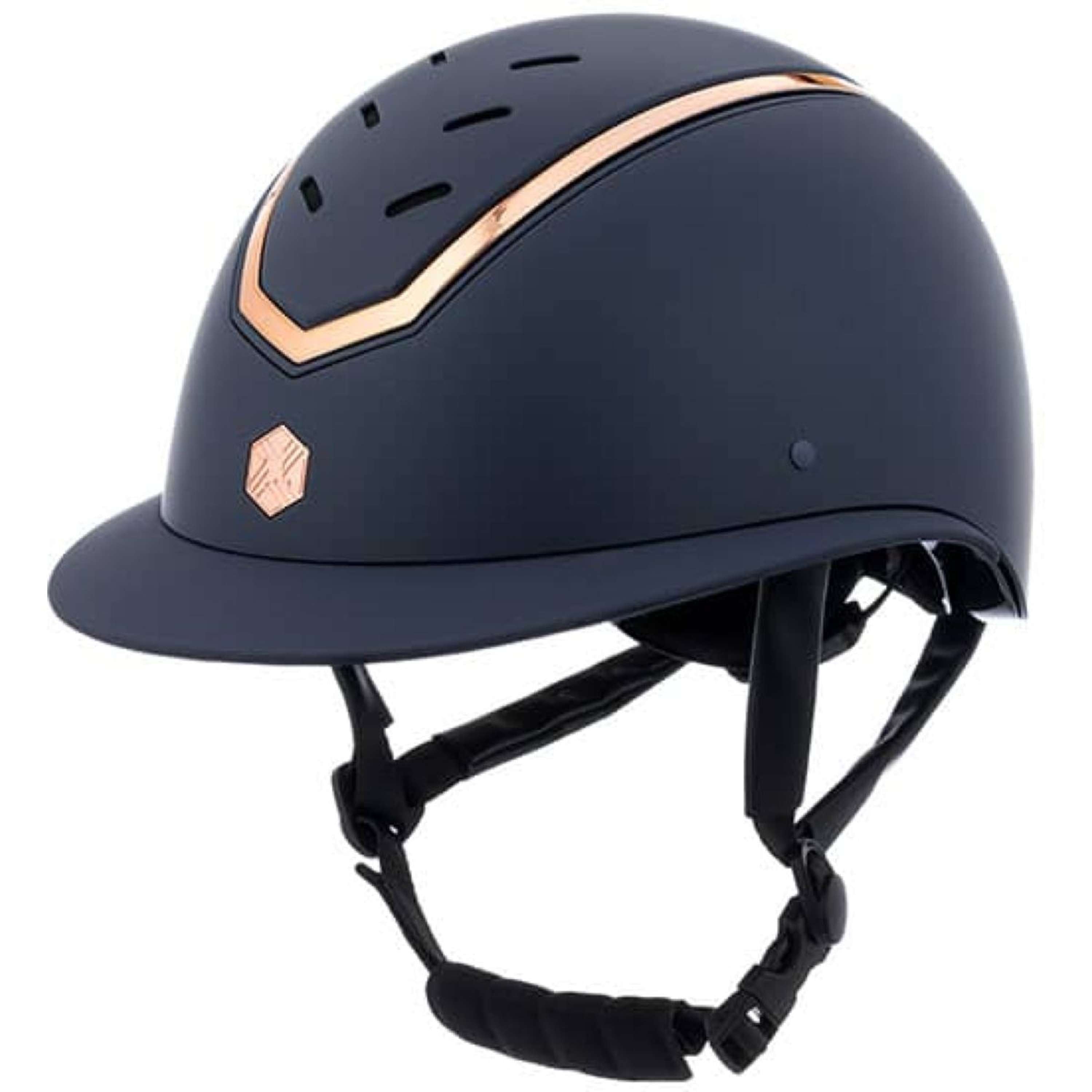 Kask jeździecki Charles Owen Kylo Wide Peak Navy Matte/Rose Gold