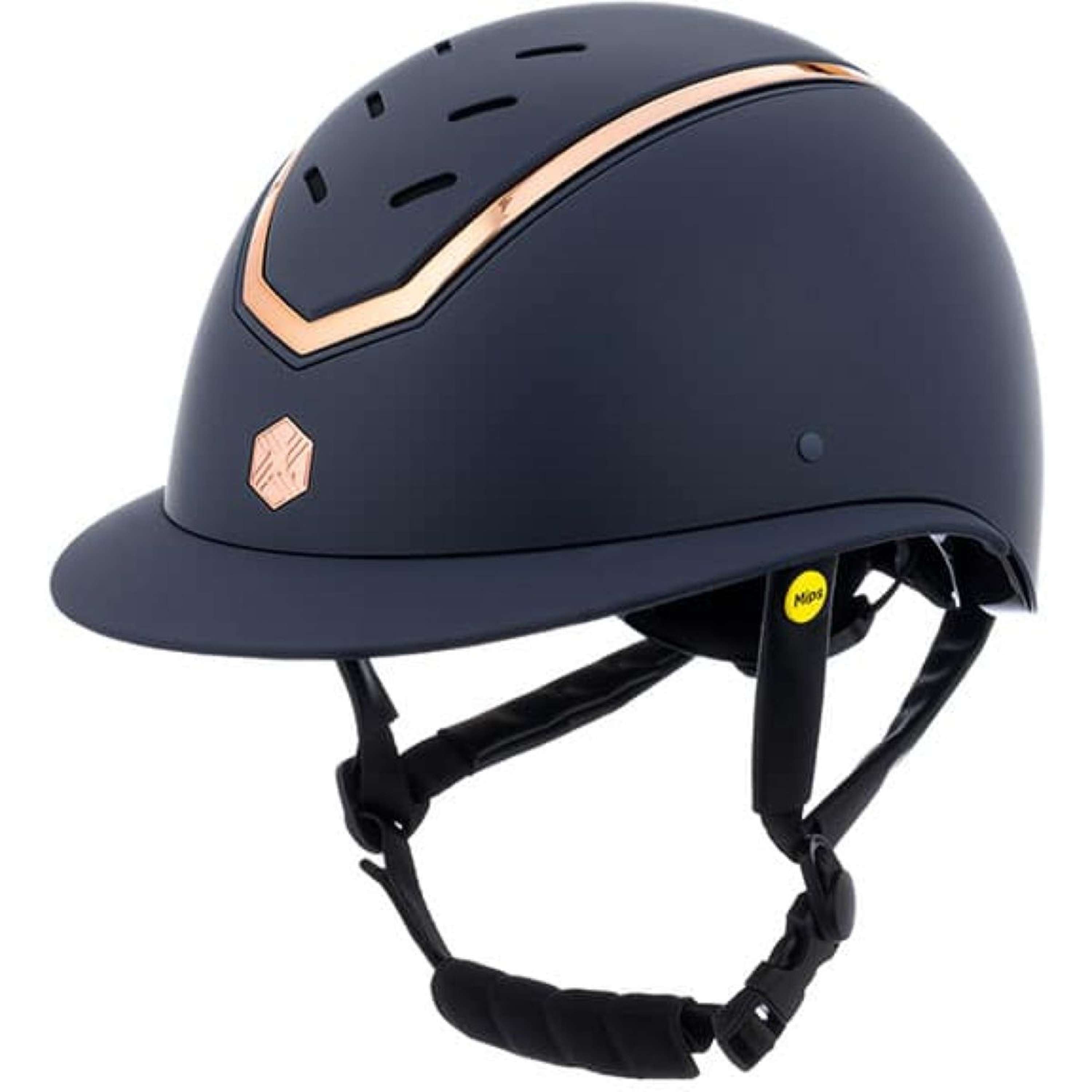 Charles Owen Kask Jeździecki Kylo Wide Peak MIPS Navy Matte/Rose Gold