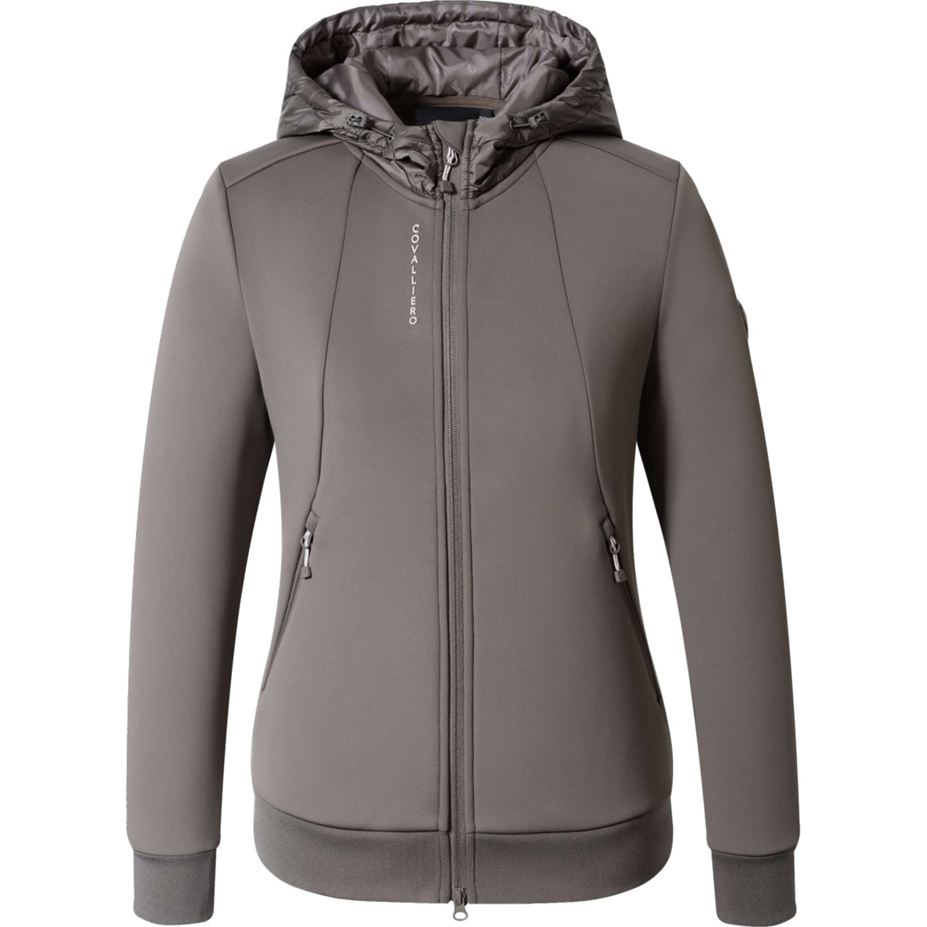 Covalliero Bluza Z Kapturem I Zamkiem AW26 Milky Chocolate