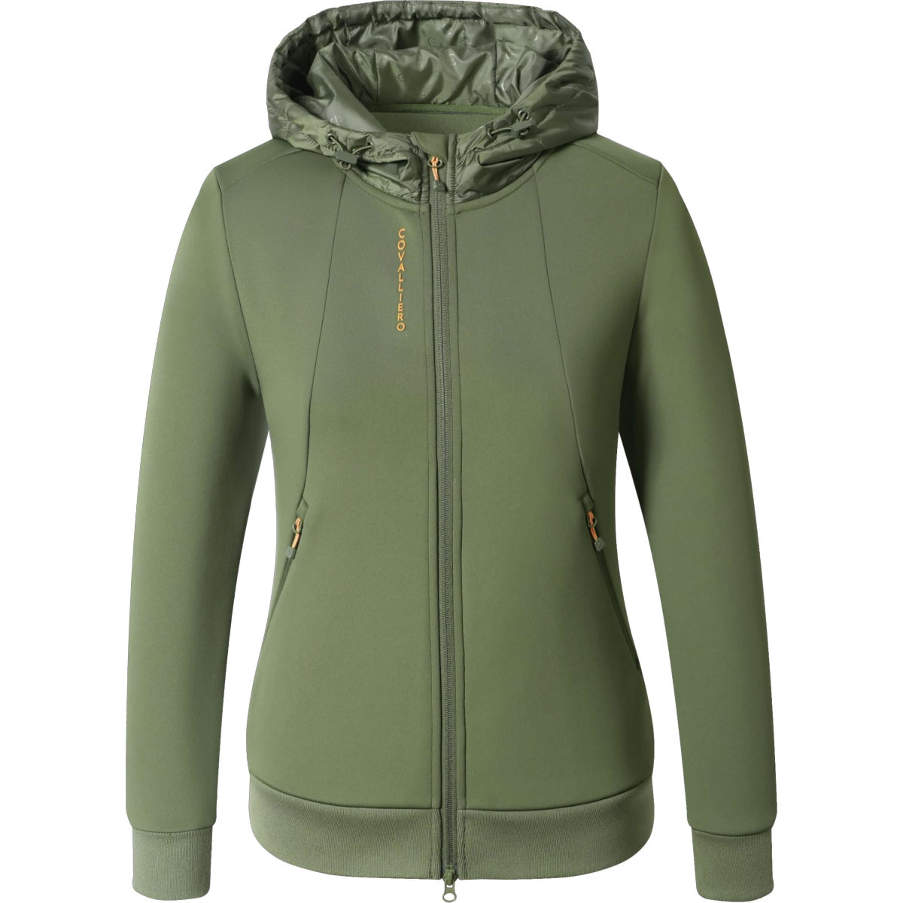 Covalliero Bluza Z Kapturem I Zamkiem AW26 Forest Green