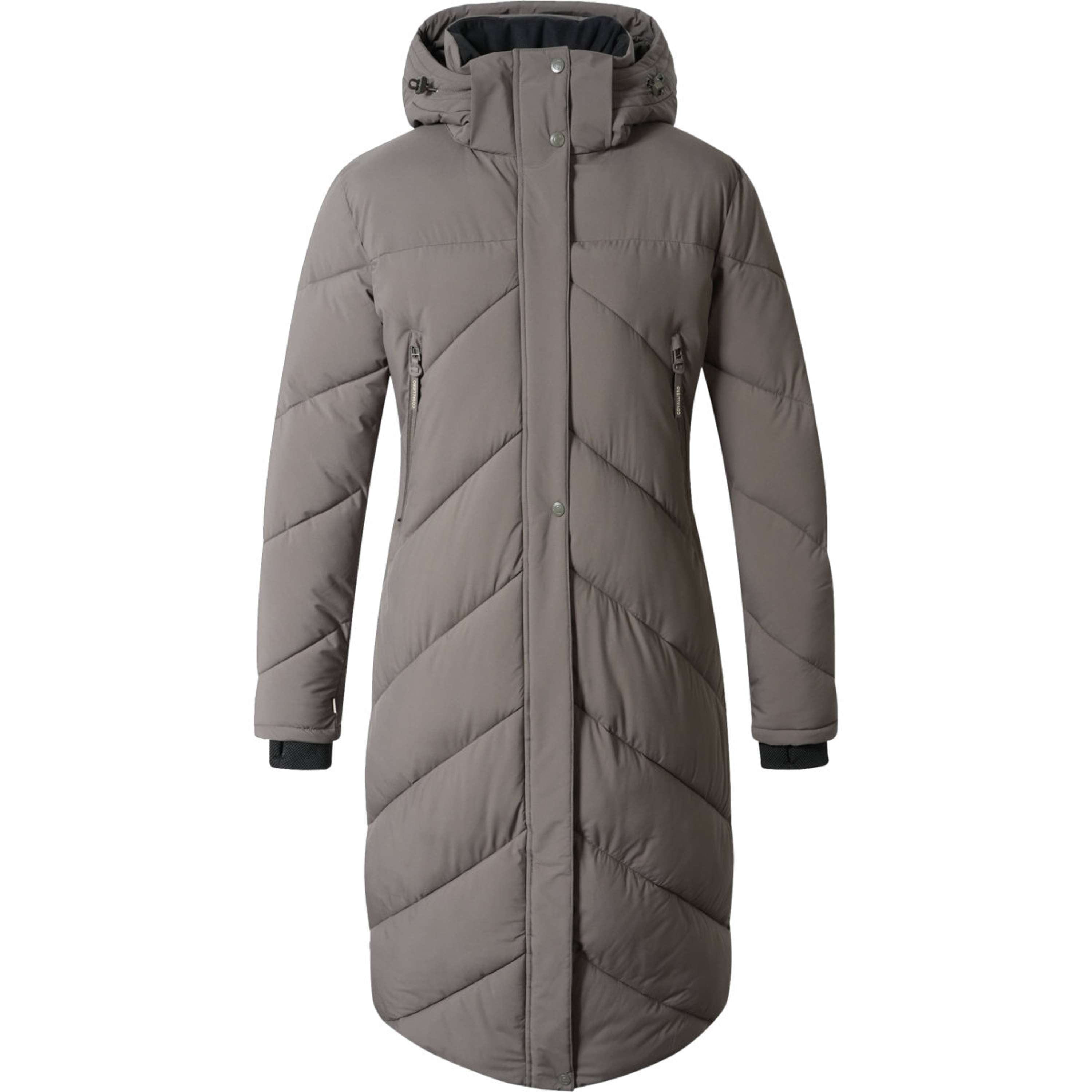 Covalliero Długi Płaszcz Zimowy AW26 Milky Chocolate