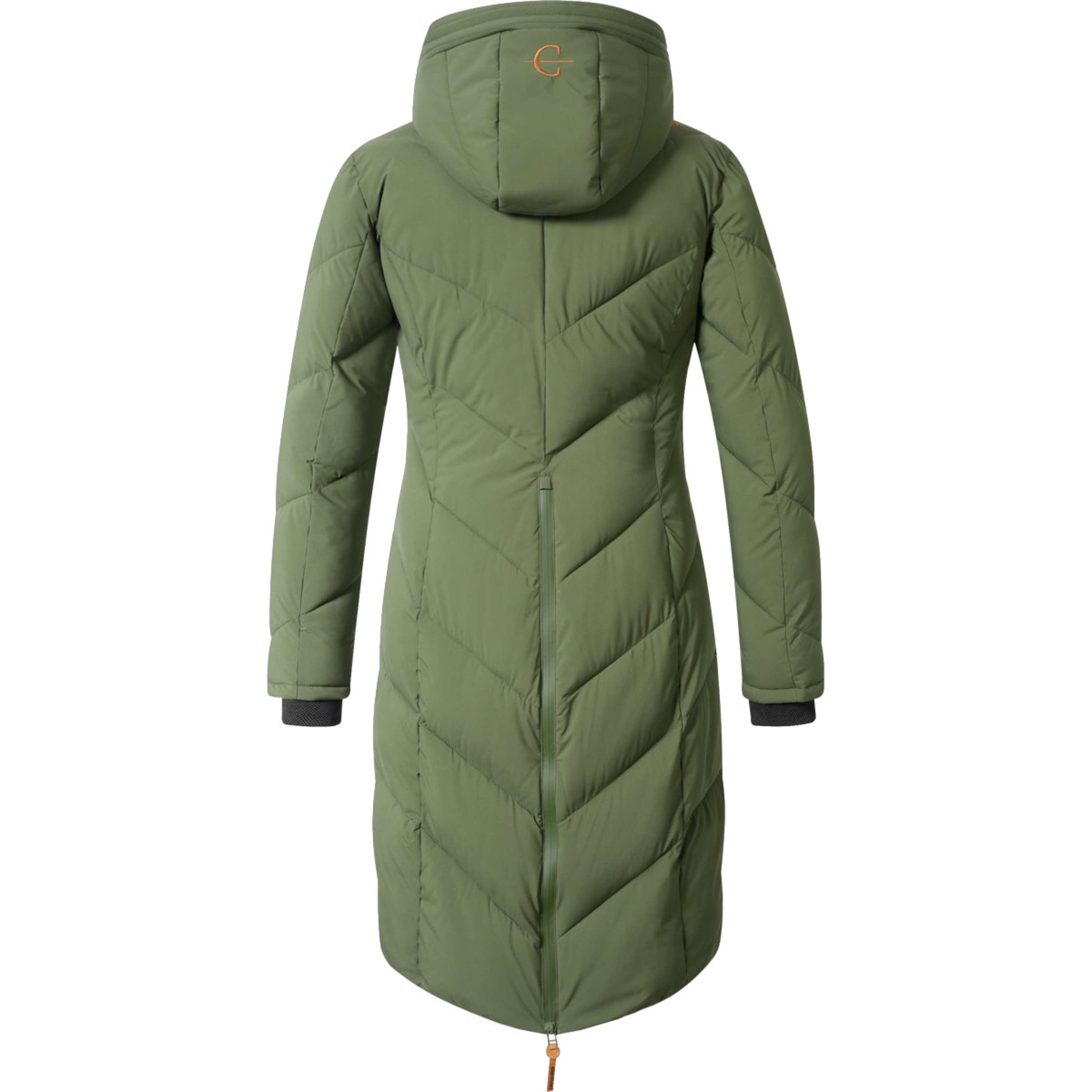 Covalliero Długi Płaszcz Zimowy AW26 Forest Green