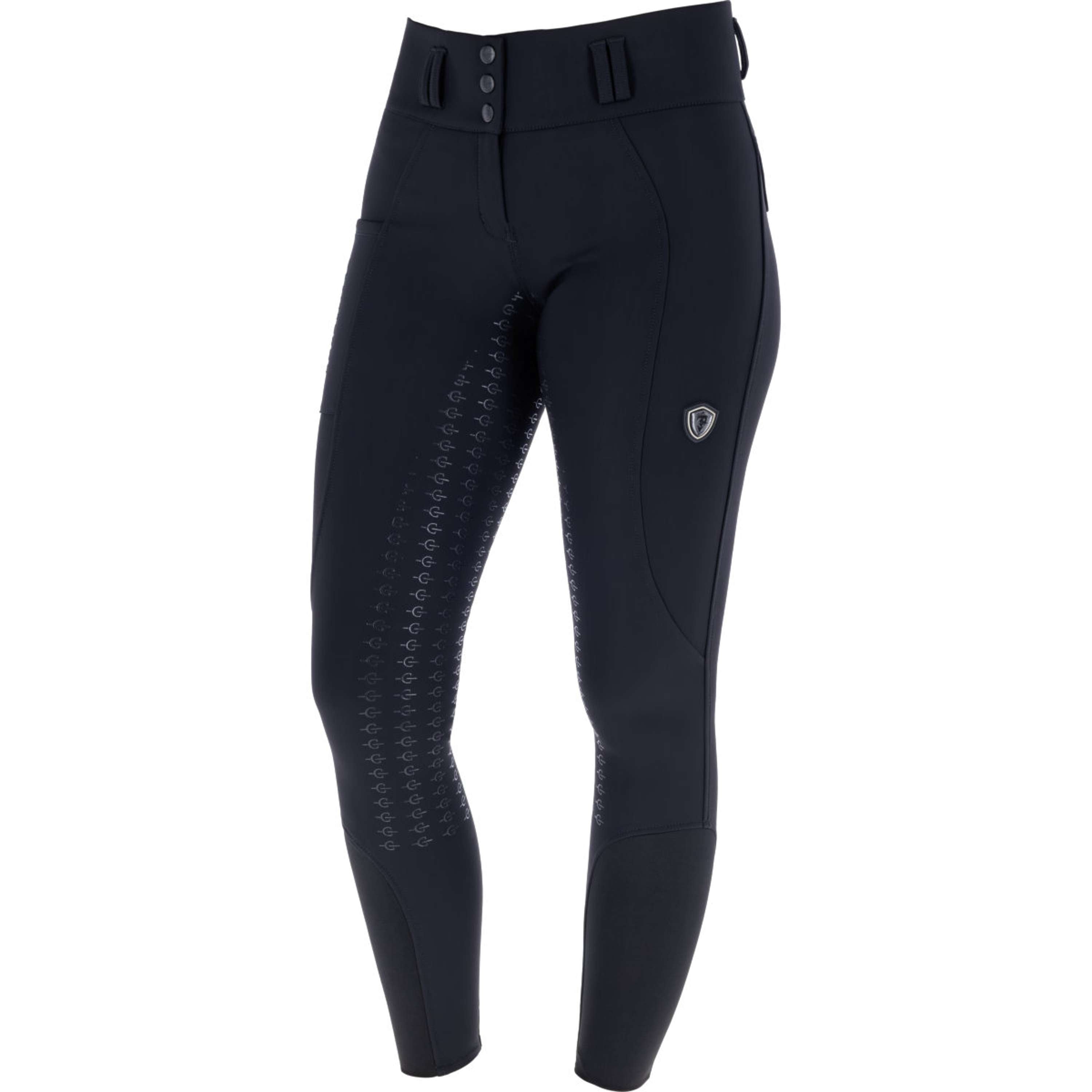 Covalliero Bryczesy Hight Waist Full Grip AW26 Czarny