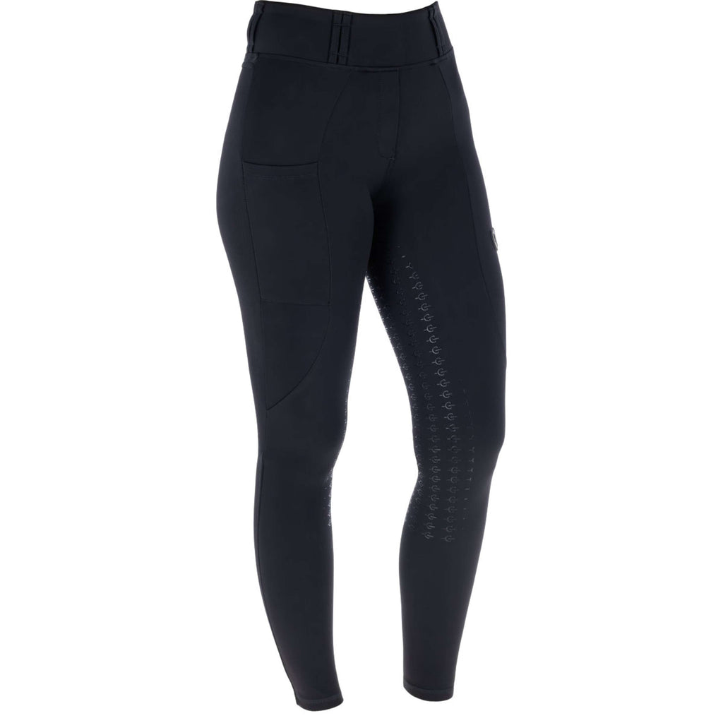 Covalliero Legginsy jeździeckie z pełnym lejem silikonowym AW26 czarne