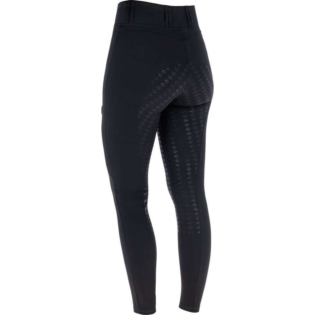Covalliero Legginsy jeździeckie z pełnym lejem silikonowym AW26 czarne