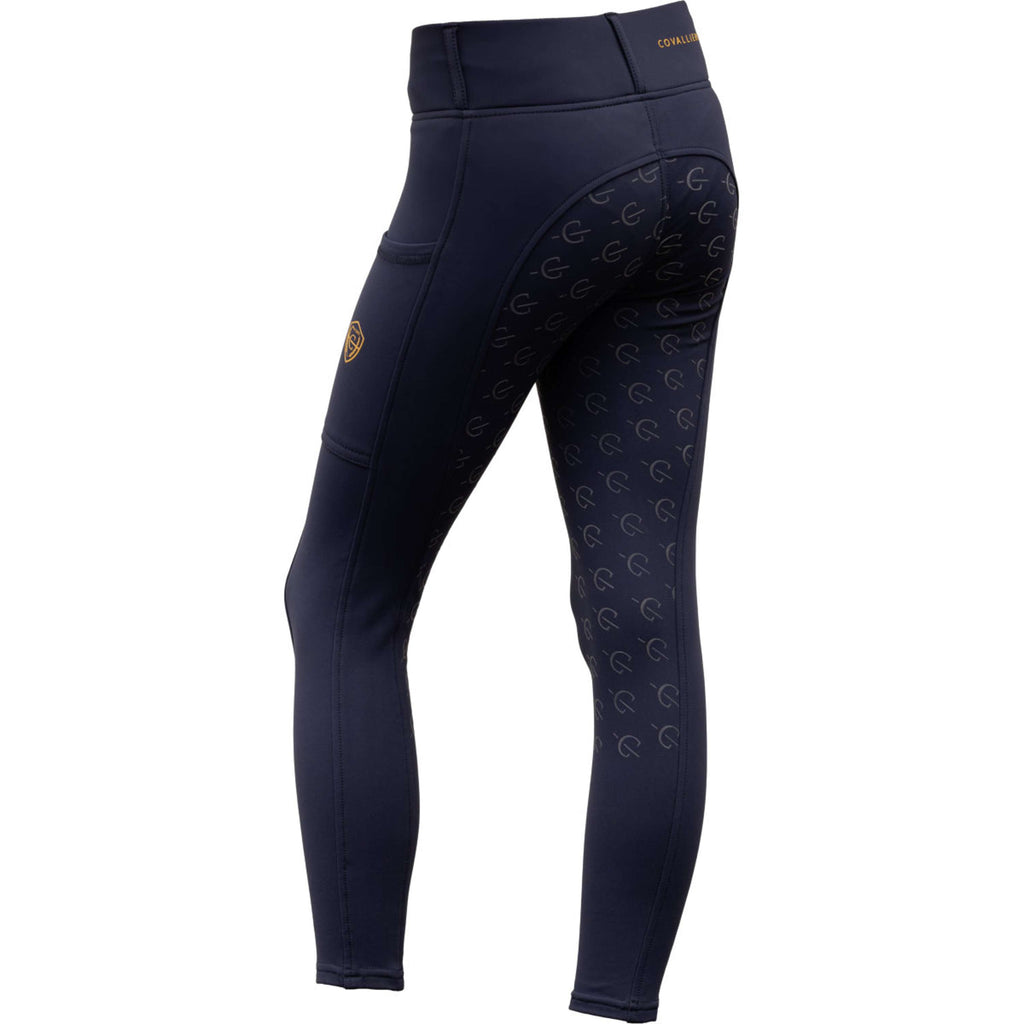 Covalliero Bryczesy jeździeckie Full Grip AW26 dziecięce ciemnogranatowe