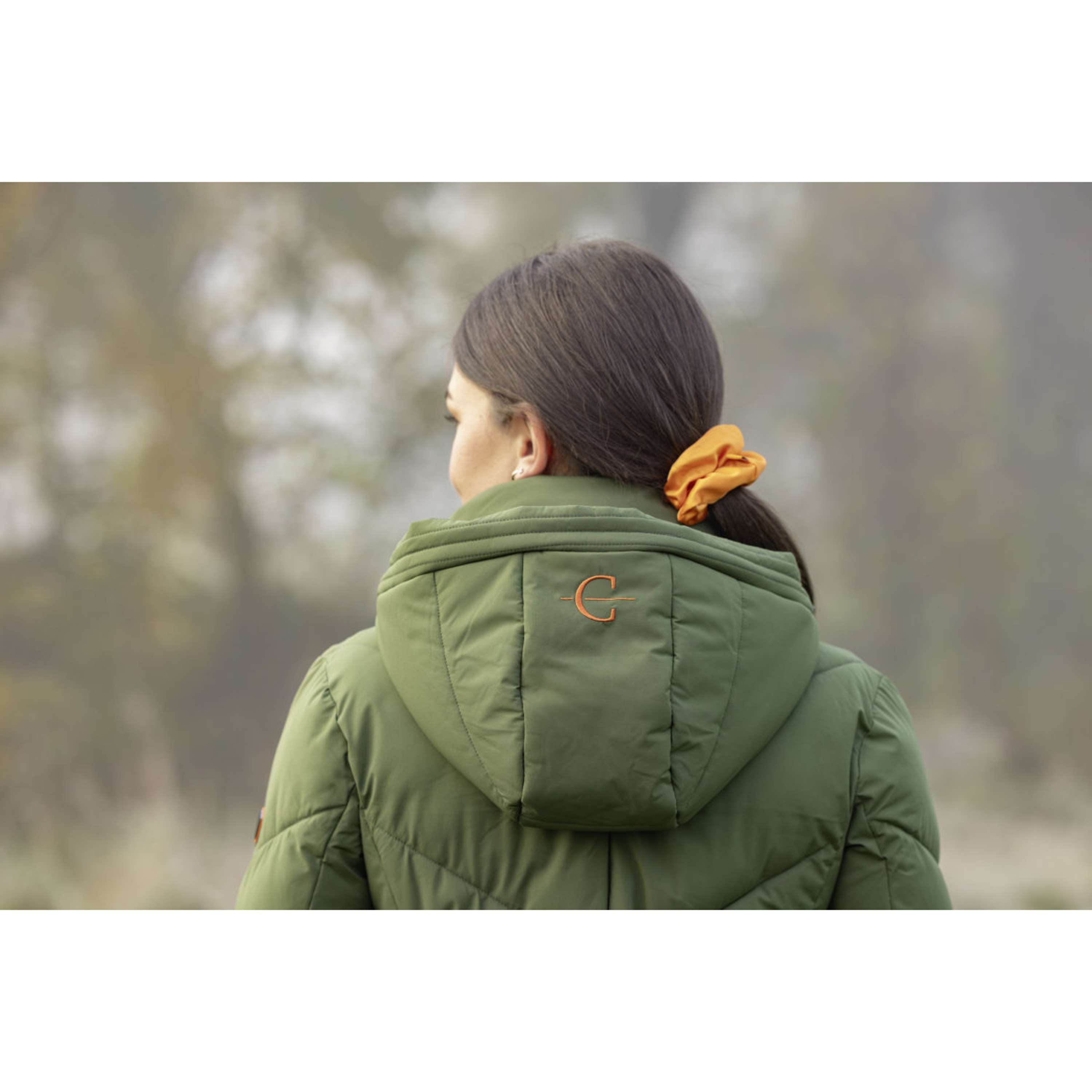 Covalliero Długi Płaszcz Zimowy AW26 Forest Green