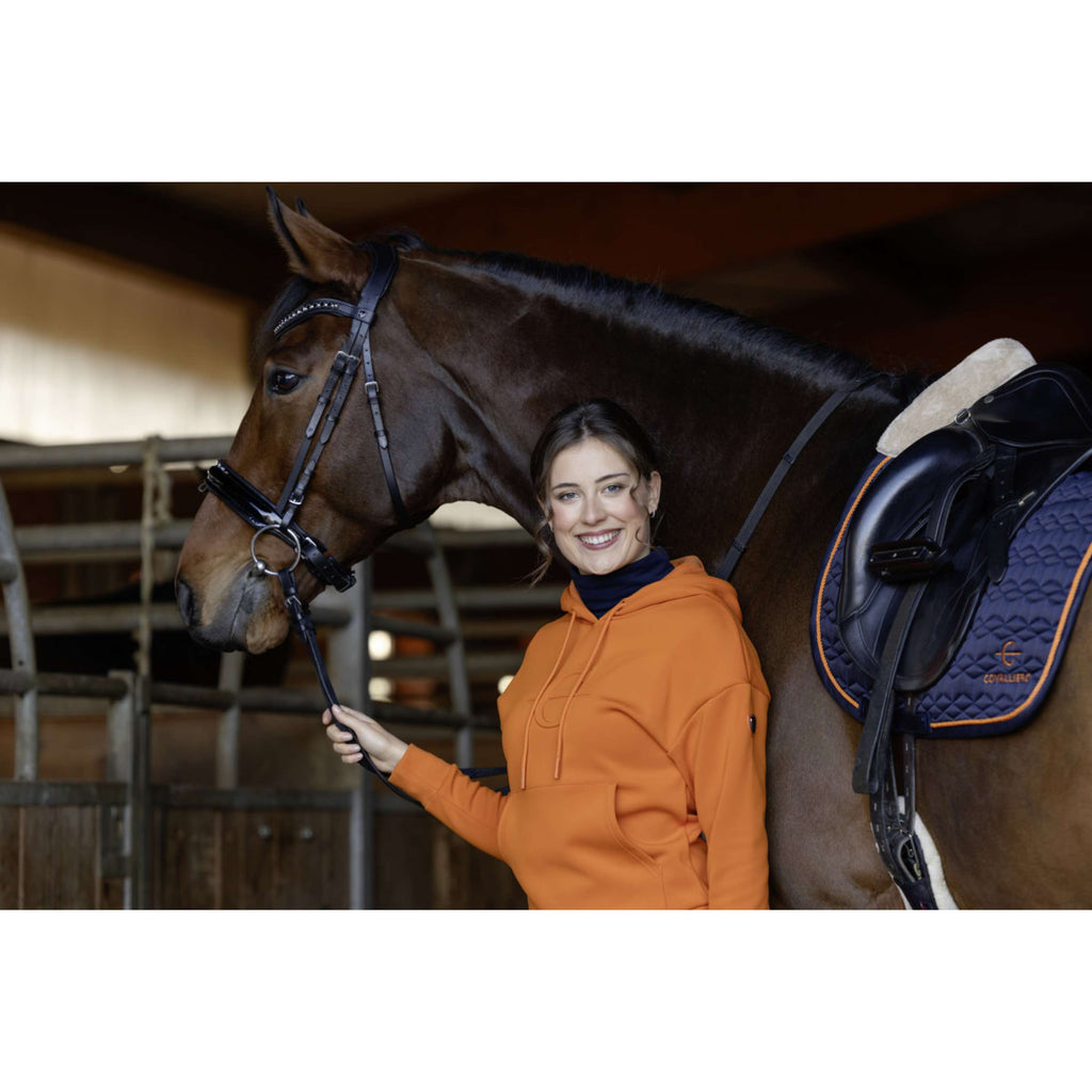 Covalliero Bluza Z Kapturem AW26 Pomarańczowy
