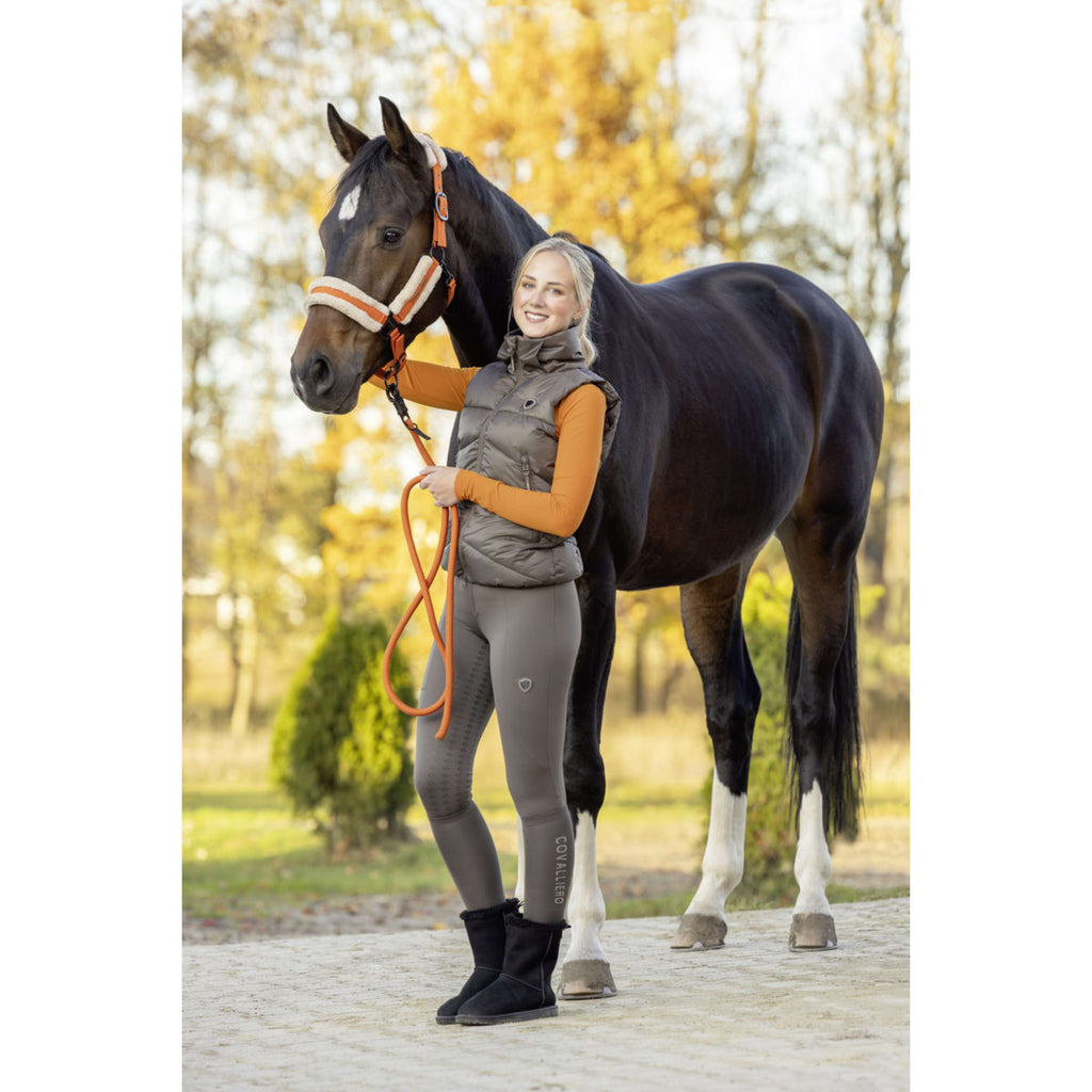 Covalliero Bryczesy jeździeckie z pełnym lejem silikonowym AW26 Milky Chocolate