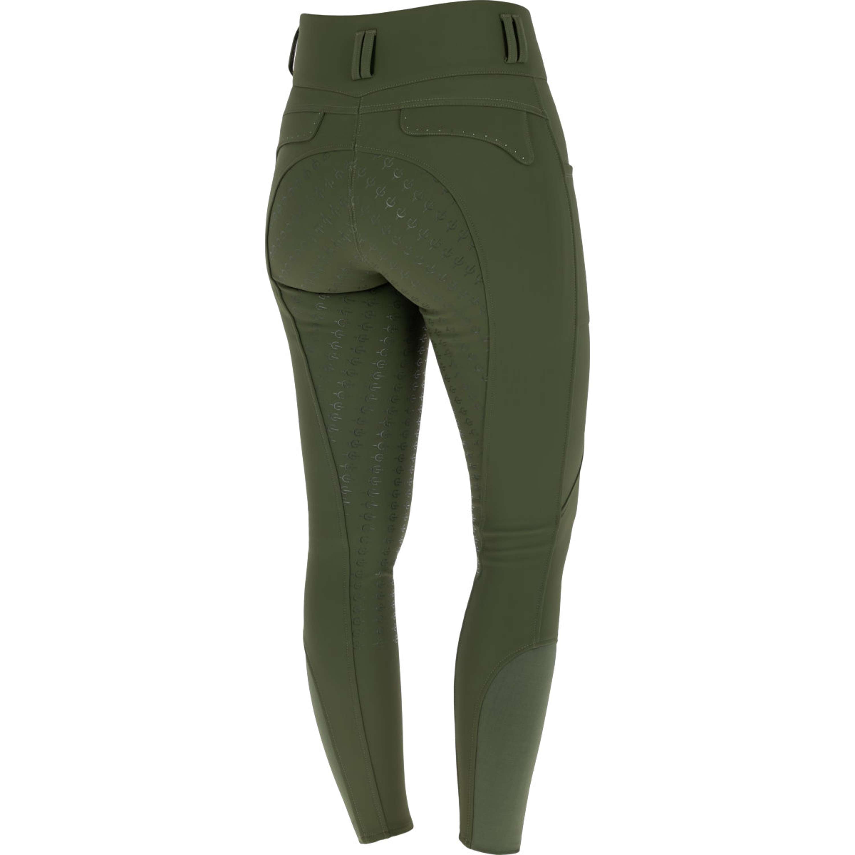 Covalliero Bryczesy Hight Waist Full Grip AW26 Forest Green