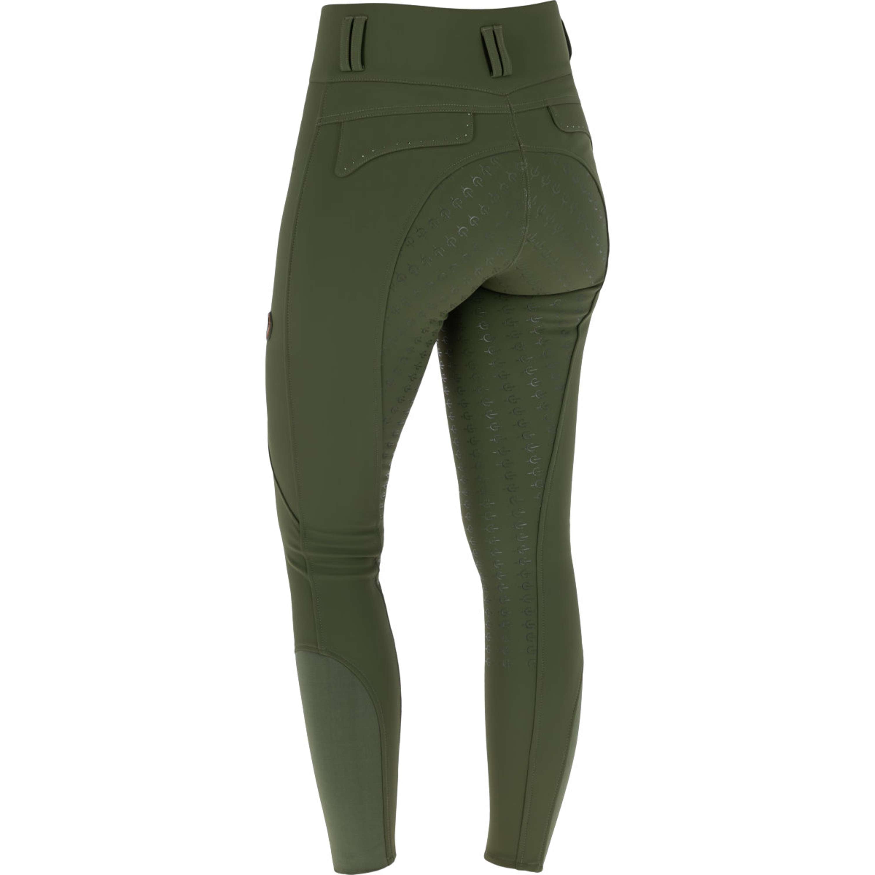 Covalliero Bryczesy Hight Waist Full Grip AW26 Forest Green