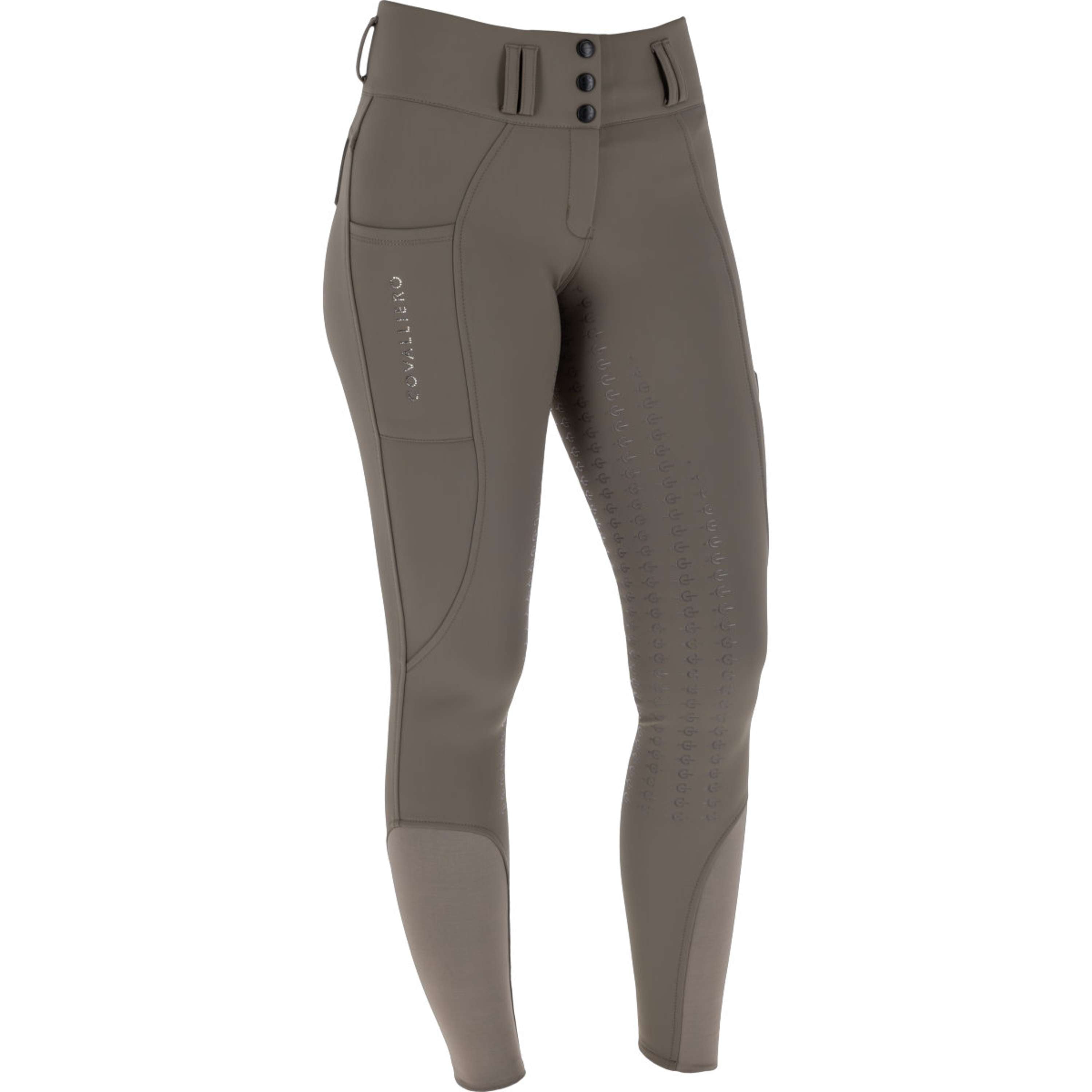 Covalliero Bryczesy Hight Waist Full Grip AW26 Milky Chocolate