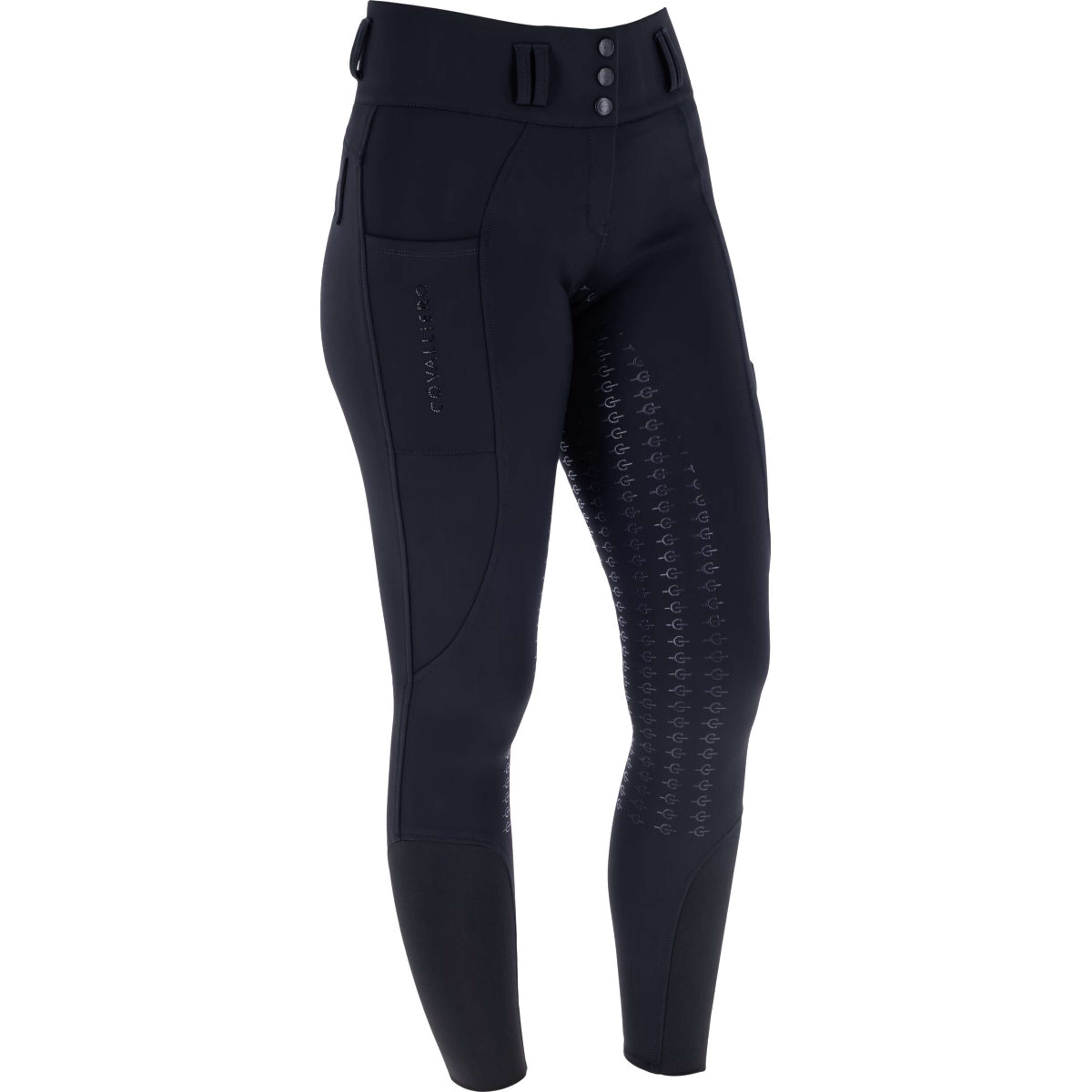 Covalliero Bryczesy Hight Waist Full Grip AW26 Czarny