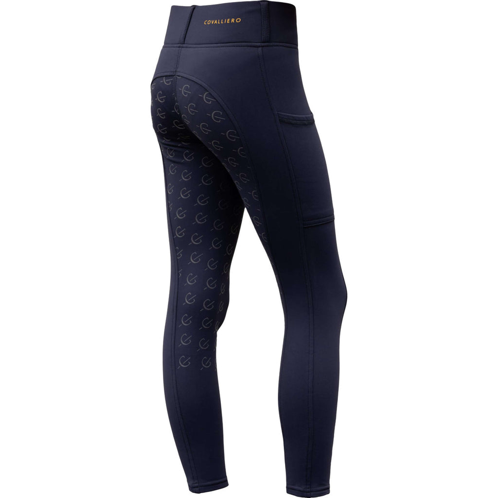 Covalliero Bryczesy jeździeckie Full Grip AW26 dziecięce ciemnogranatowe