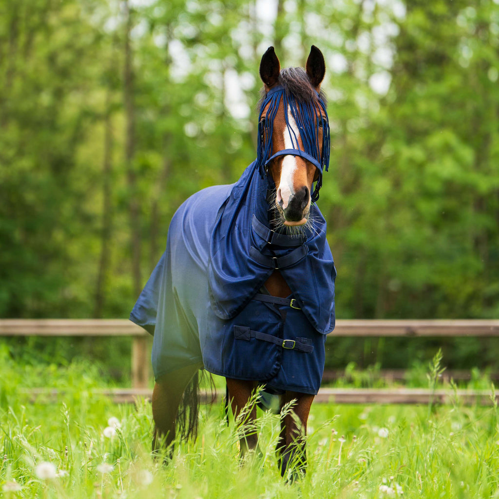 Derka przeciw muchom Imperial Riding IRHReese granatowa