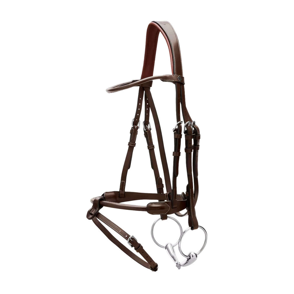 Ogłowie Dyon Round Leather Brązowe