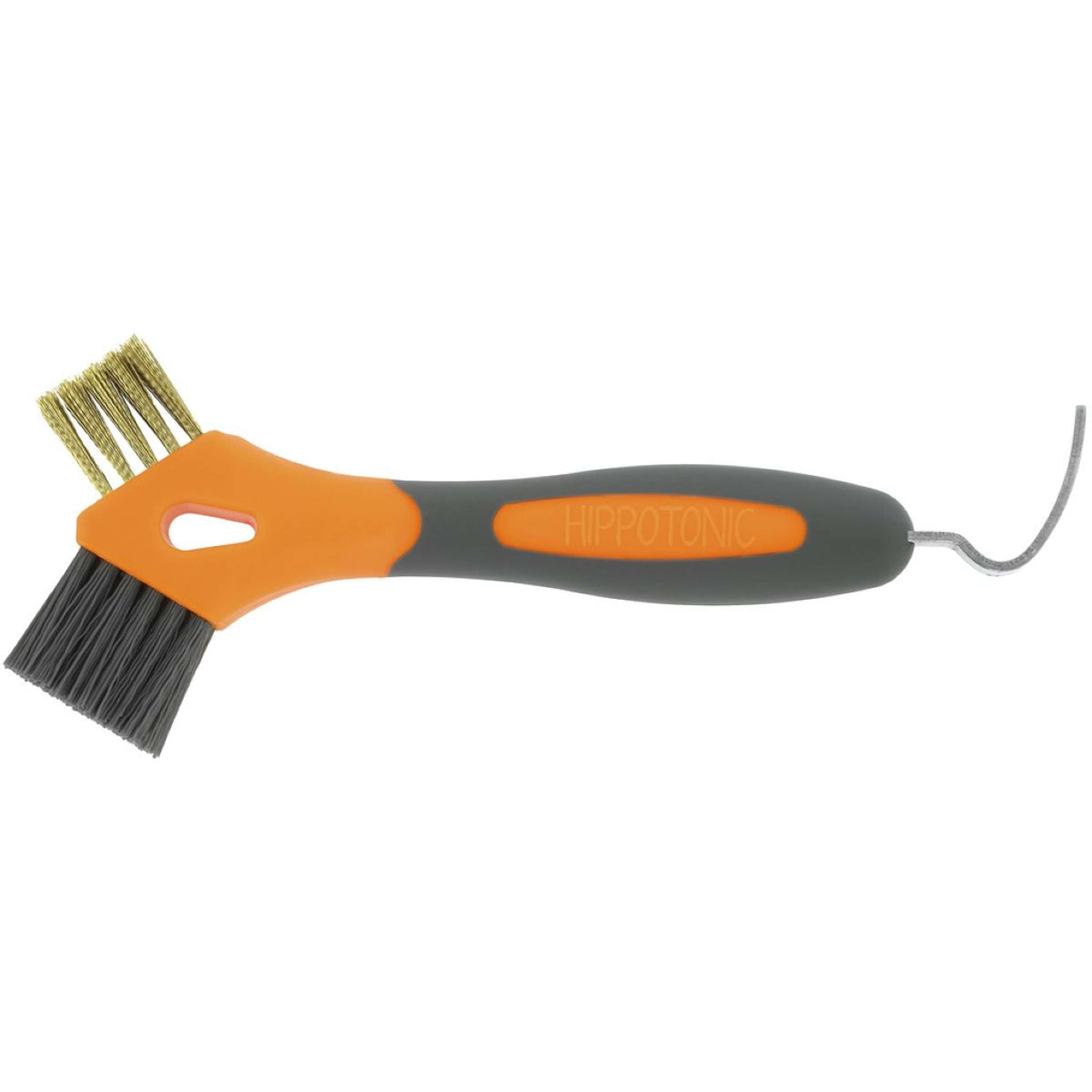 Hippotonic Skrobaczka Do Kopyt 3 in 1 Metal Brush Pomarańczowy