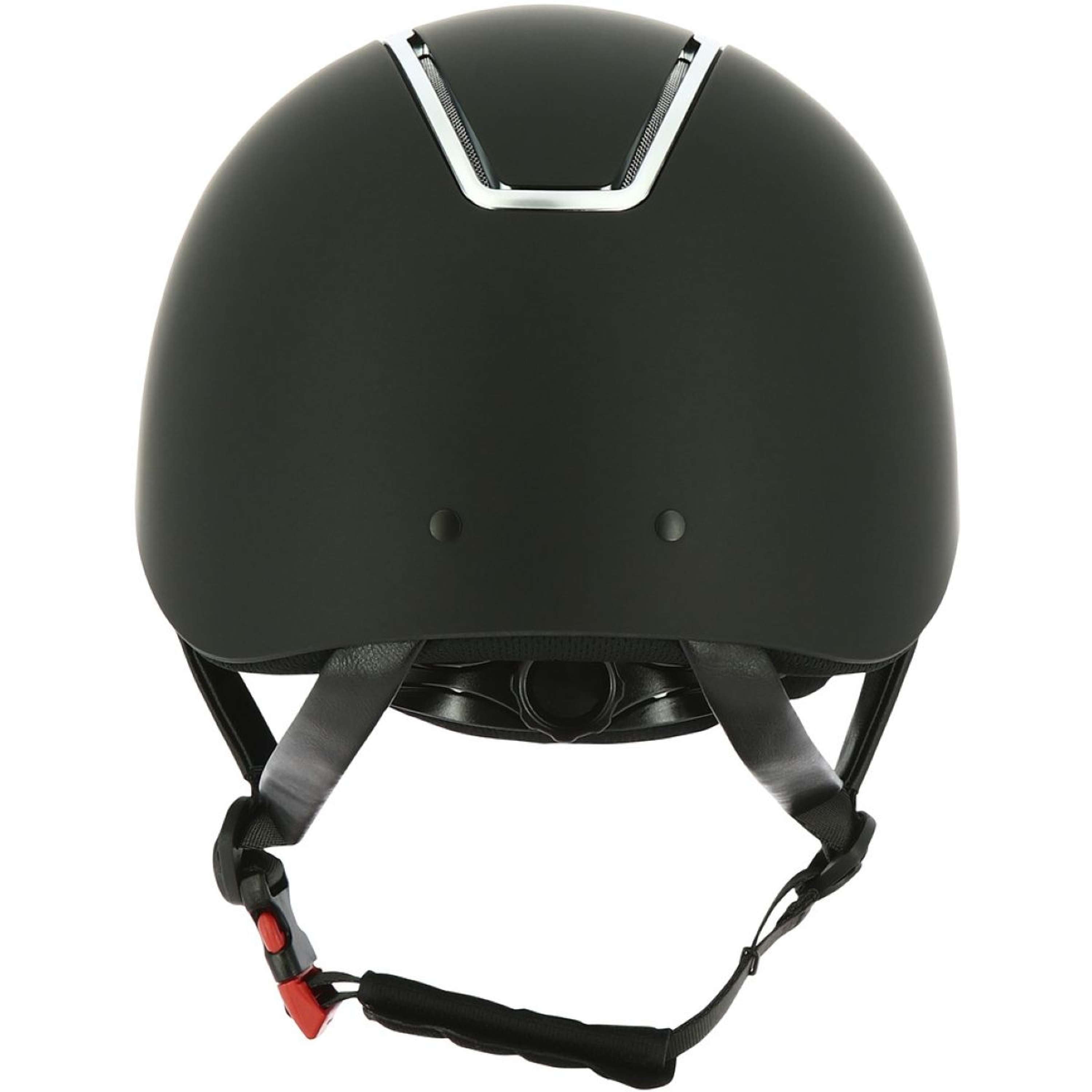 EQUITHÈME Kask Jeździecki Glint Mat Czarny - Srebrny