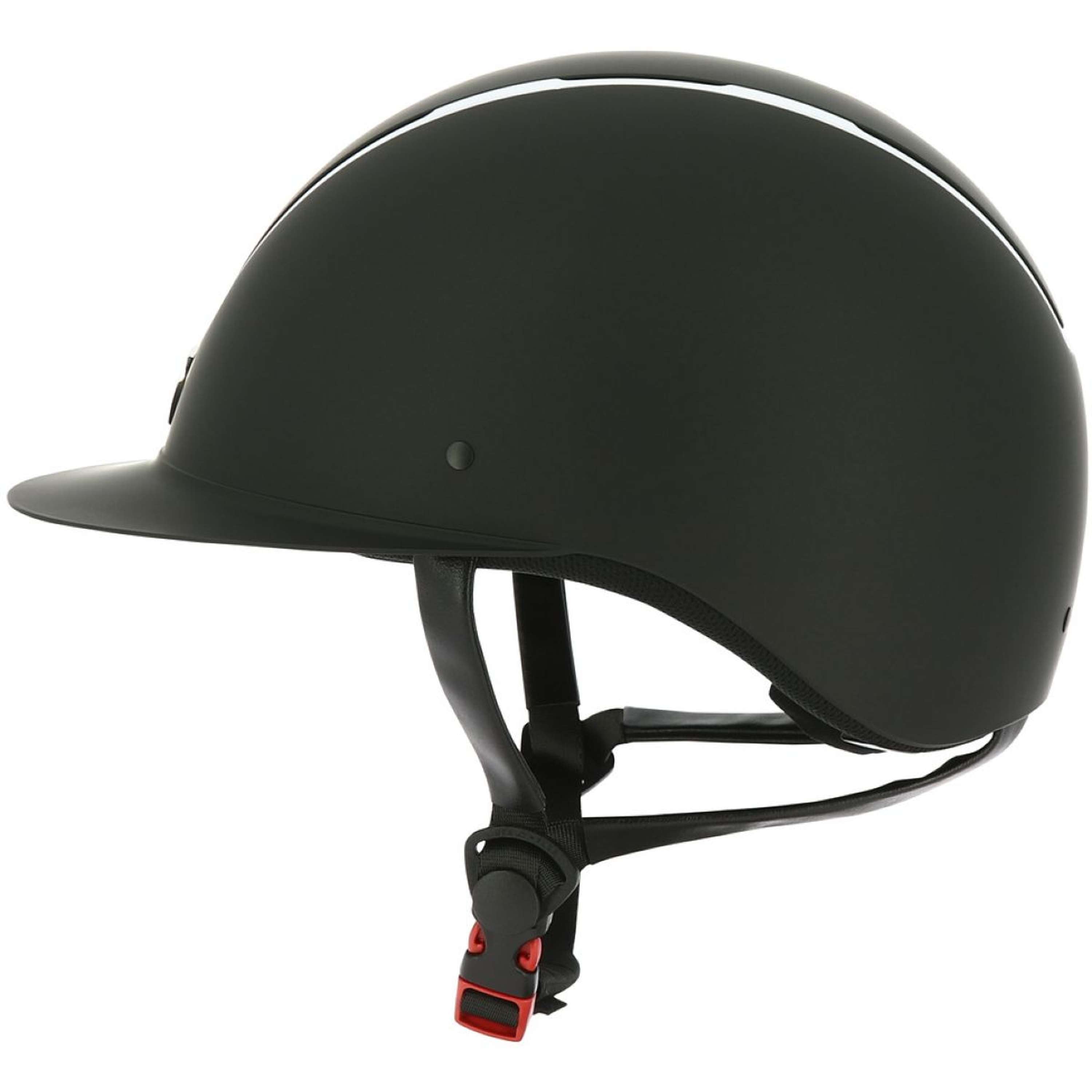 EQUITHÈME Kask Jeździecki Glint Mat Czarny - Srebrny