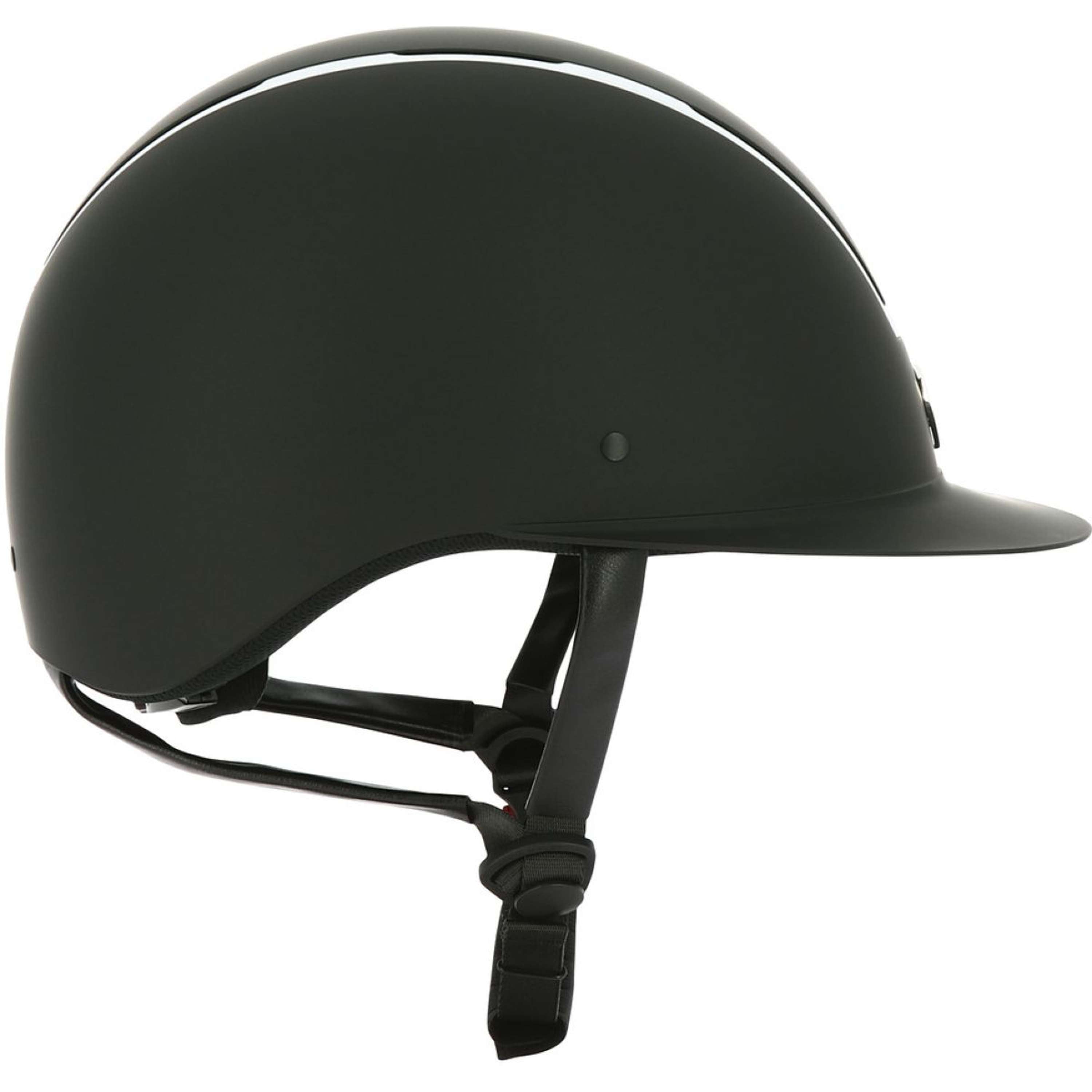 EQUITHÈME Kask Jeździecki Glint Mat Czarny - Srebrny