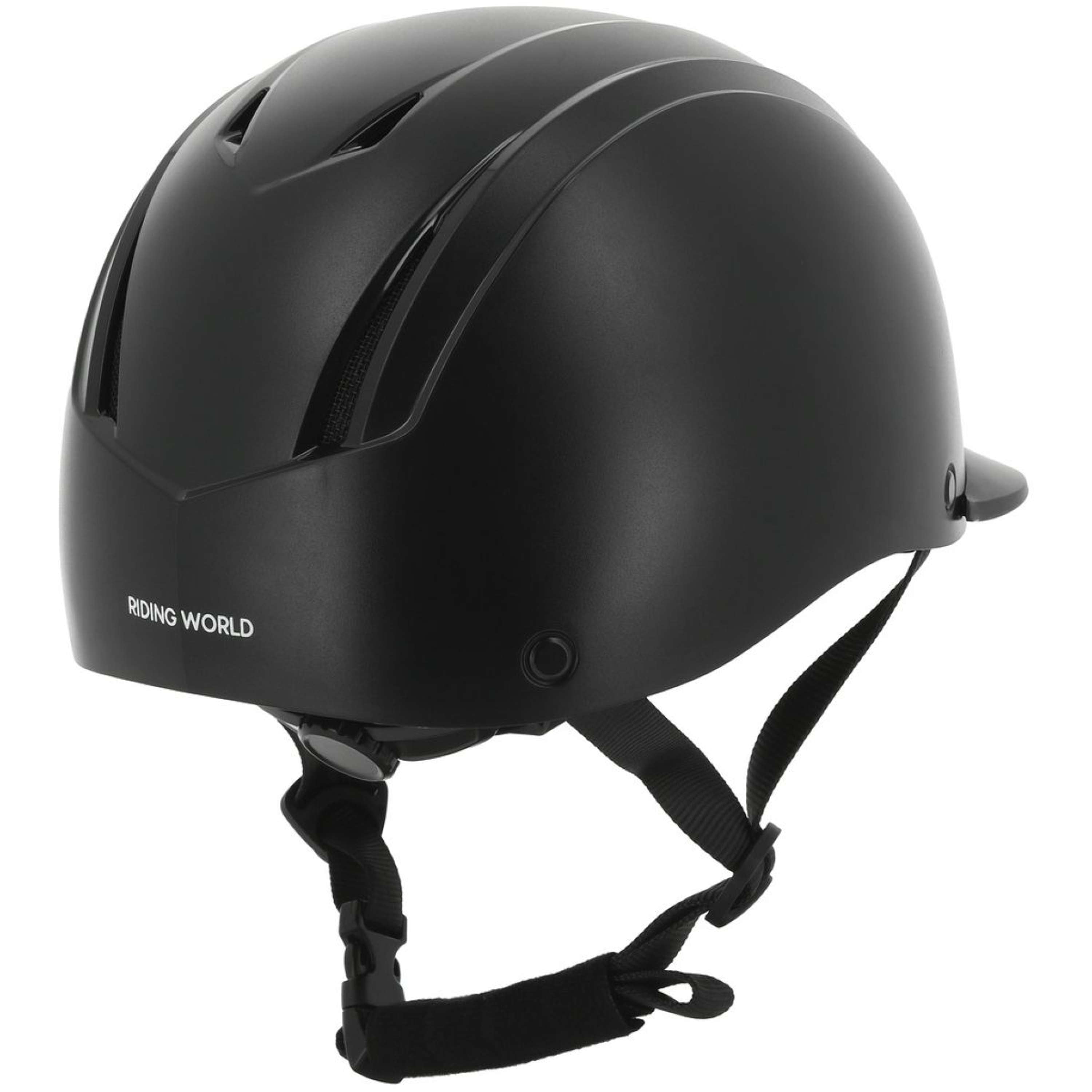 Riding World Kask jeździecki Topy matowy czarny