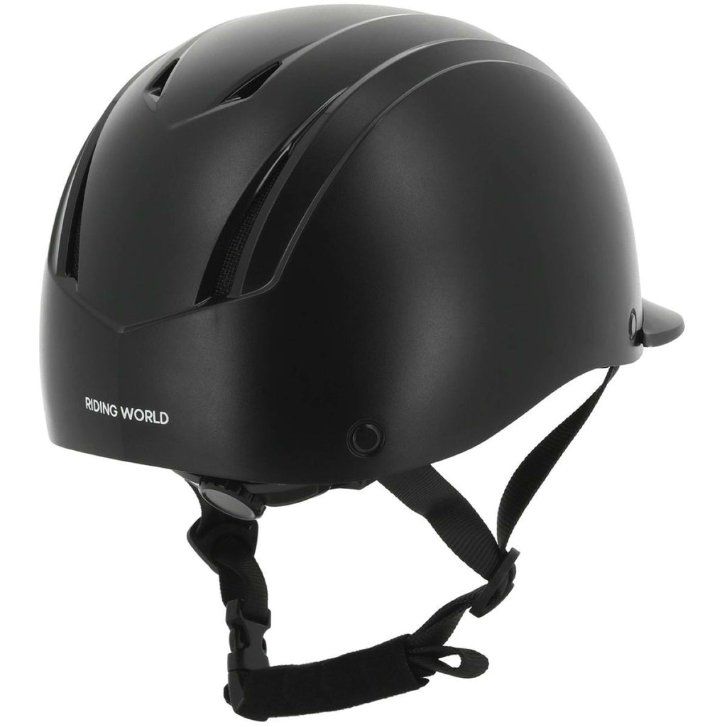 Riding World Kask jeździecki Topy matowy czarny
