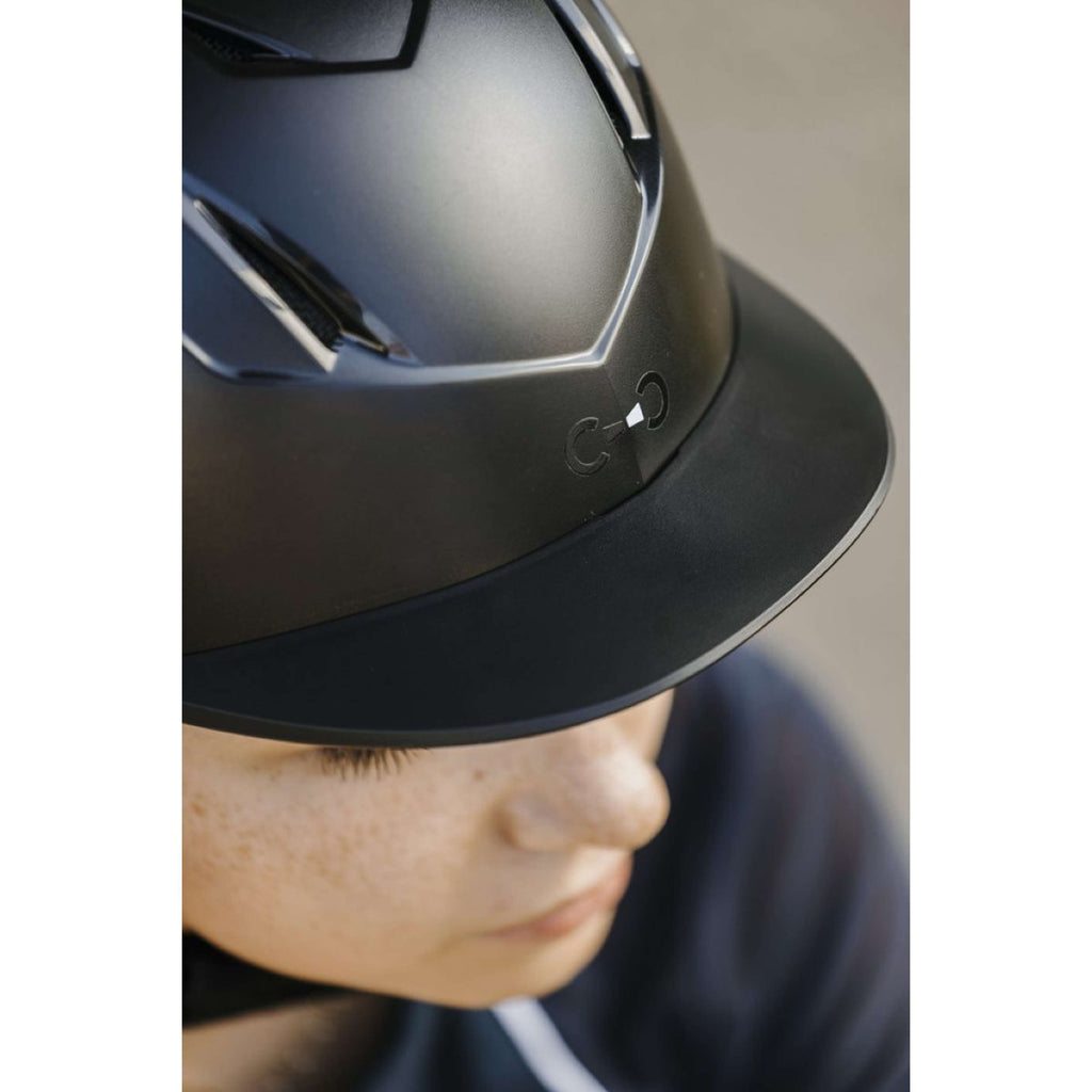 Riding World Kask jeździecki Topy matowy czarny