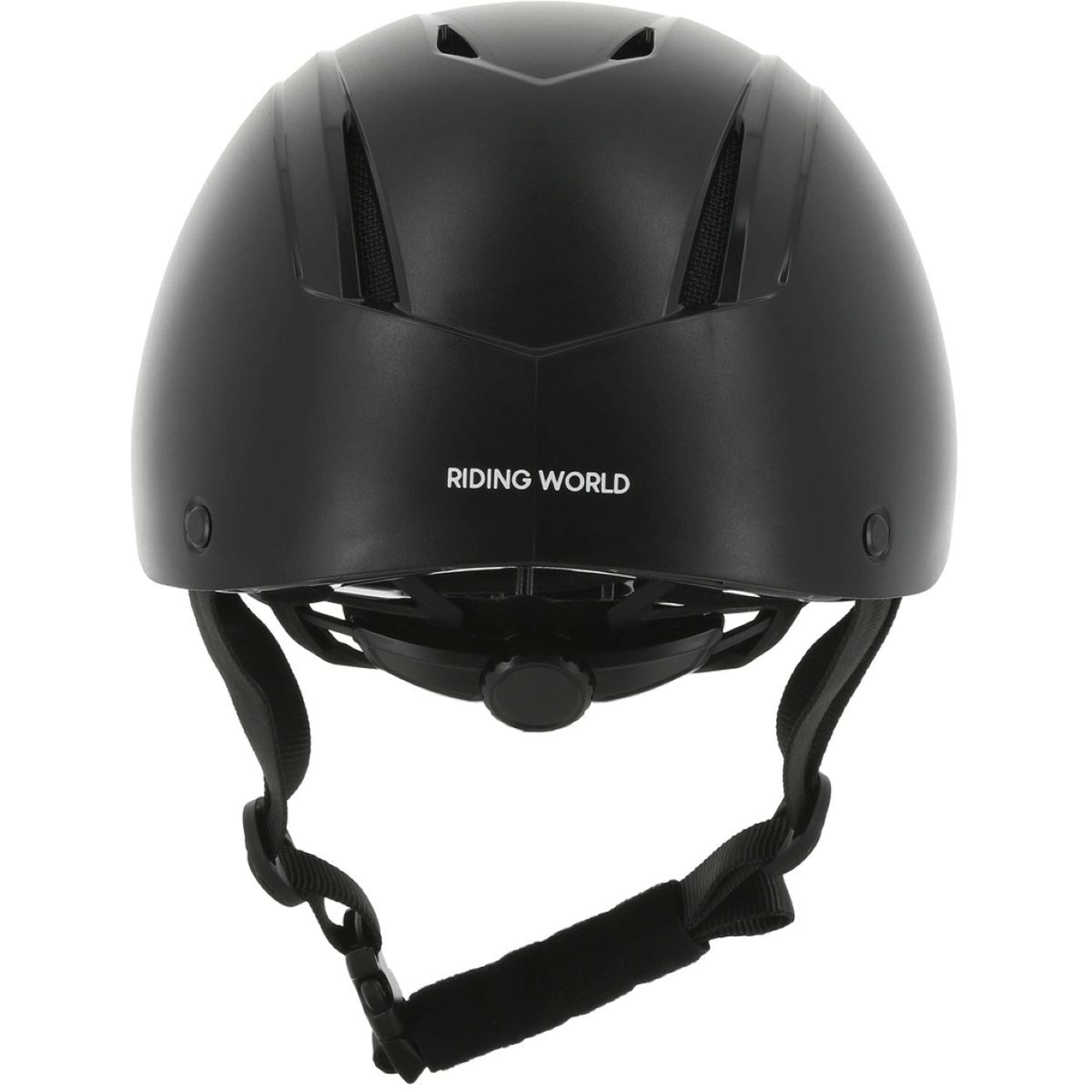 Riding World Kask jeździecki Topy matowy czarny