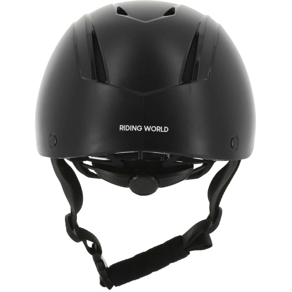 Riding World Kask jeździecki Topy matowy czarny