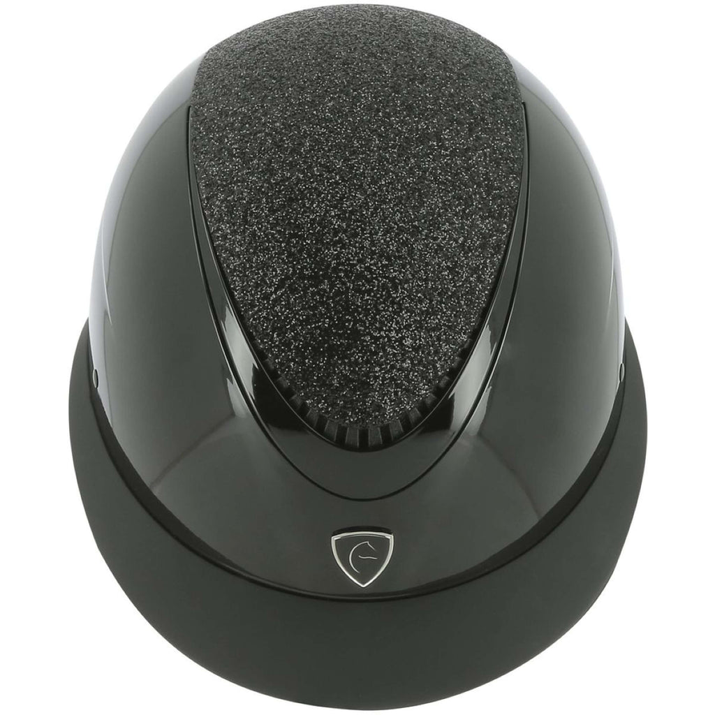 EQUITHÈME Kask jeździecki Wings Mips czarny brokatowy