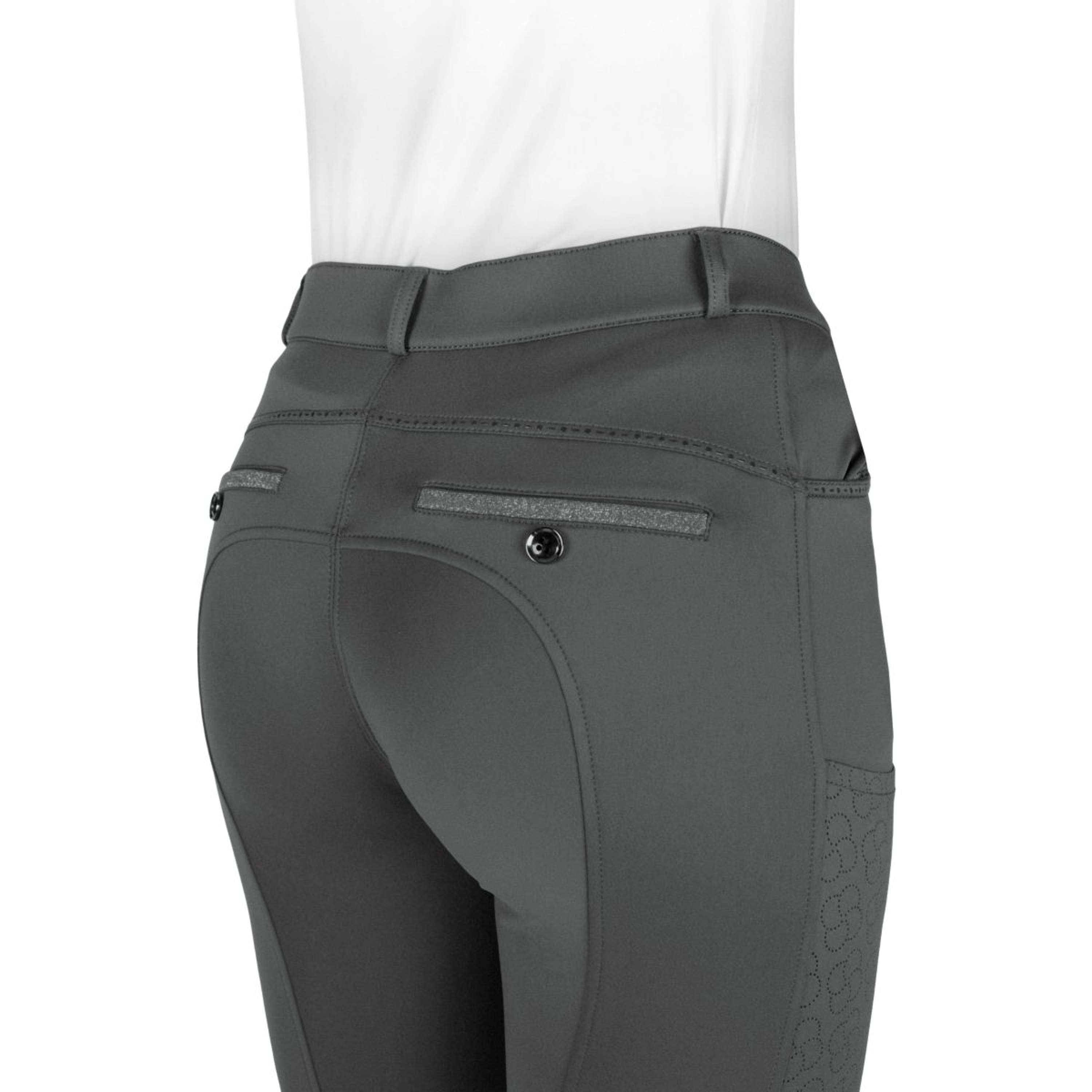 EQUITHÈME Bryczesy Capucine Kolano Chwyt Zielony