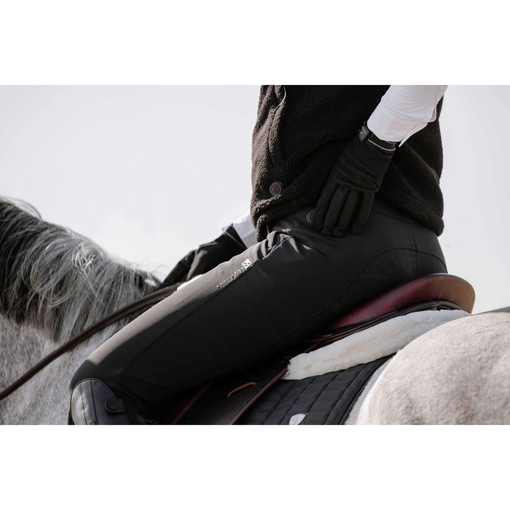 EQUITHÈME Bryczesy z podgrzewaniem Sierra Full Grip Czarne