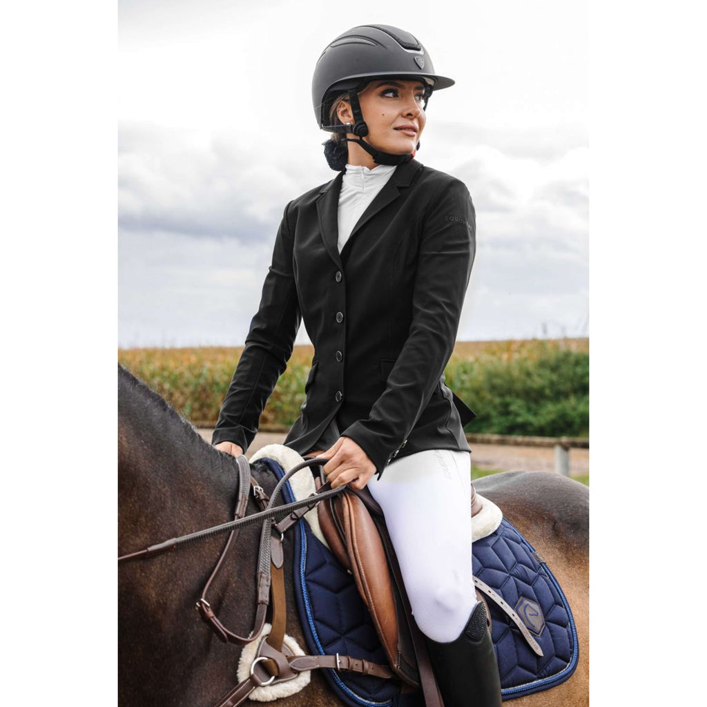 Kurtka konkursowa EQUITHÈME Nancy czarna