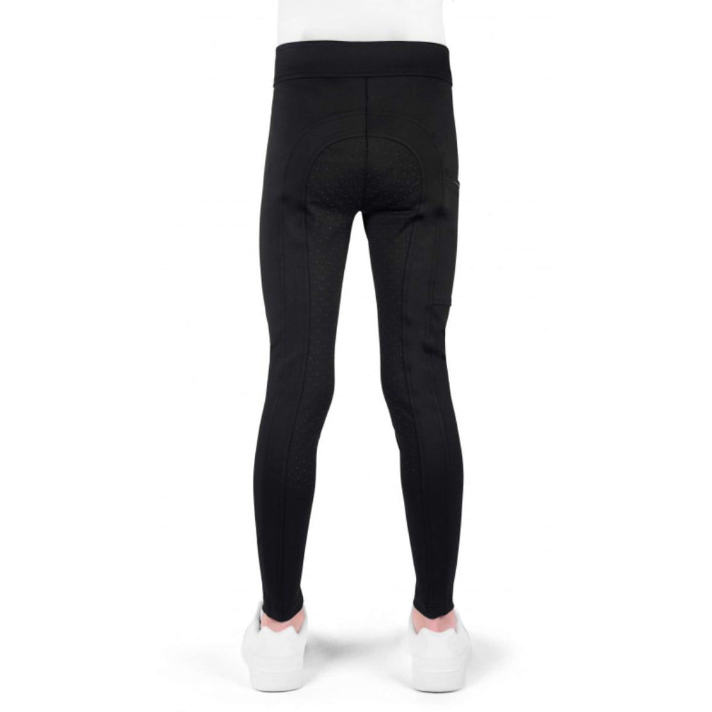 EQUITHÈME Legginsy Jeździeckie Birdy Kids Full Grip Czarny