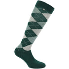 EQUITHÈME Skarpetki Argyle Kaki/Grey