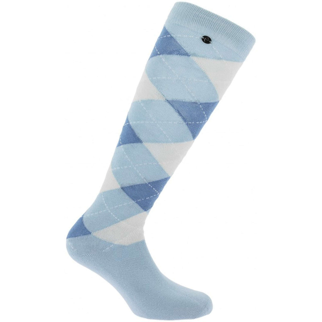 EQUITHÈME Skarpetki Argyle Sky Blue/Blue