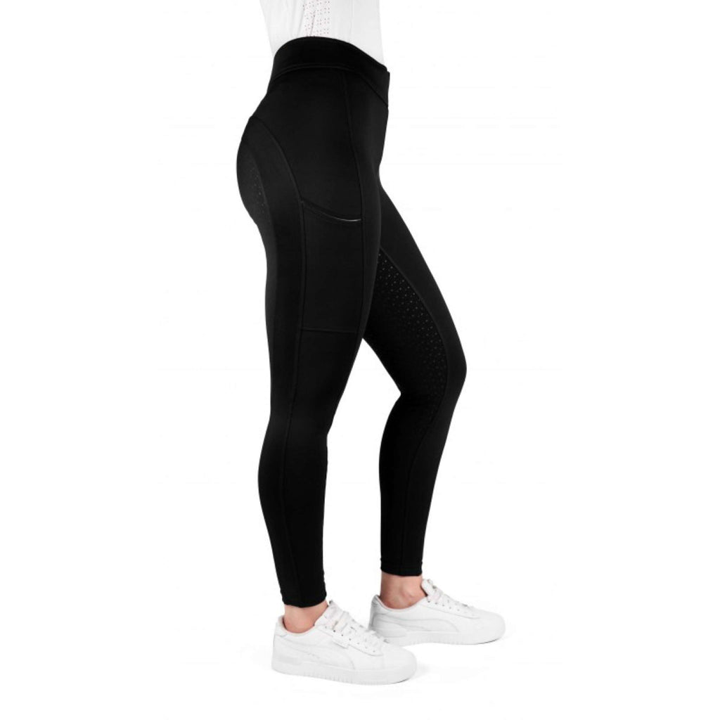 EQUITHÈME Bryczesy jeździeckie Birdy Full Grip Czarne