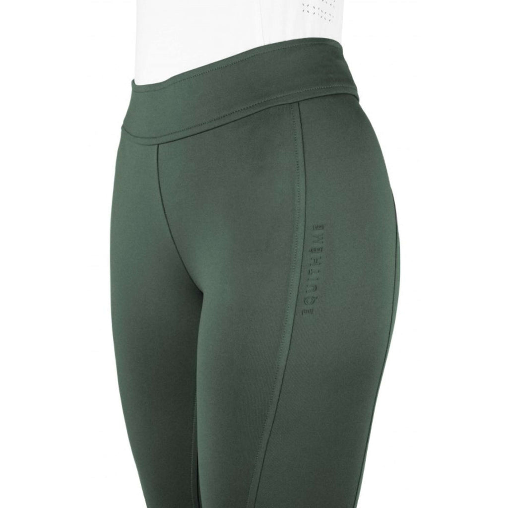 EQUITHÈME Leginsy jeździeckie Birdy Full Grip Khaki