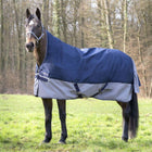 EQUITHÈME Turnout Rug Tyrex Wysoki kołnierz 600D 150g Granatowy/Szary Kropki